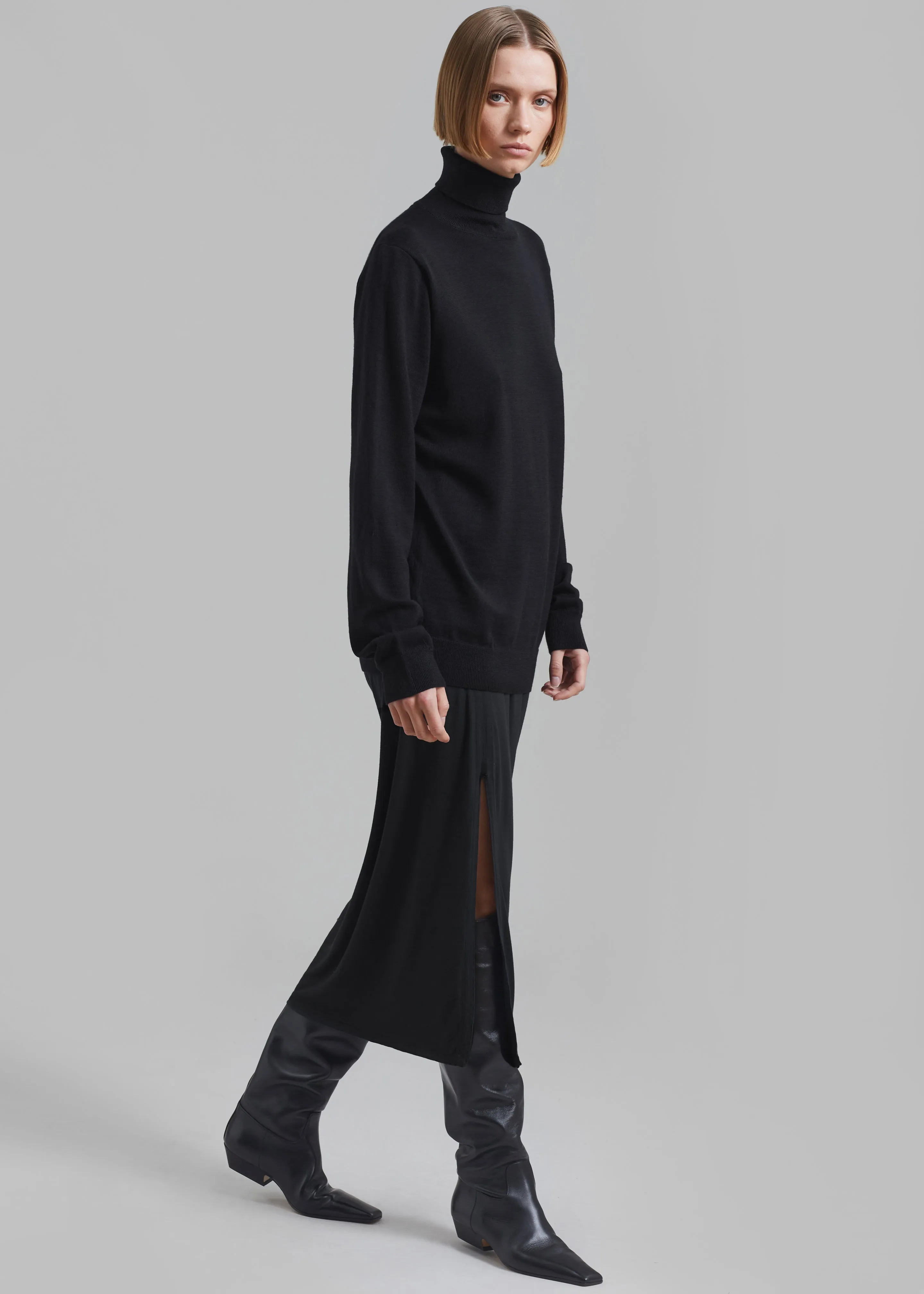 Abigail Side Slit Maxi Skirt - Black sold by Frankie Shop product image thumbnail 4