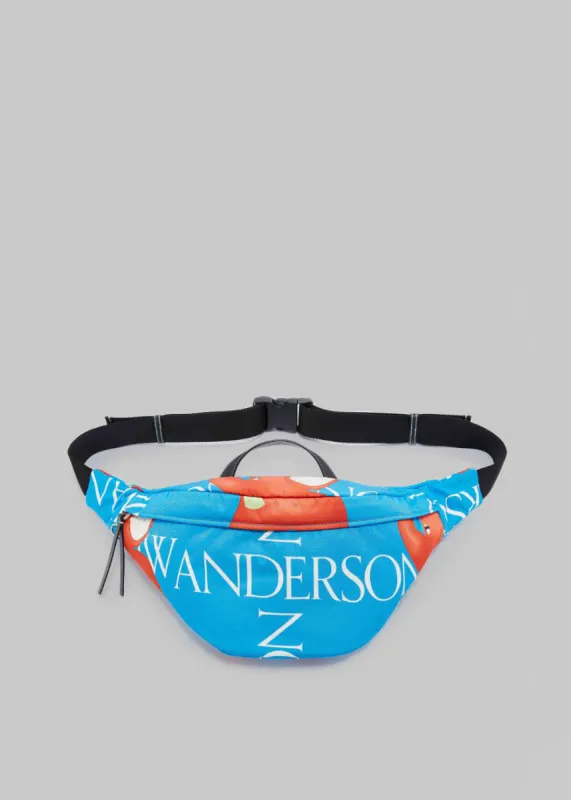 JW Anderson Bum Bag With Elephant Motif - Blue made by J.W. Anderson
