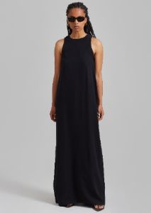 Phoebe Sleeveless Maxi Dress - Black sold by Frankie Shop