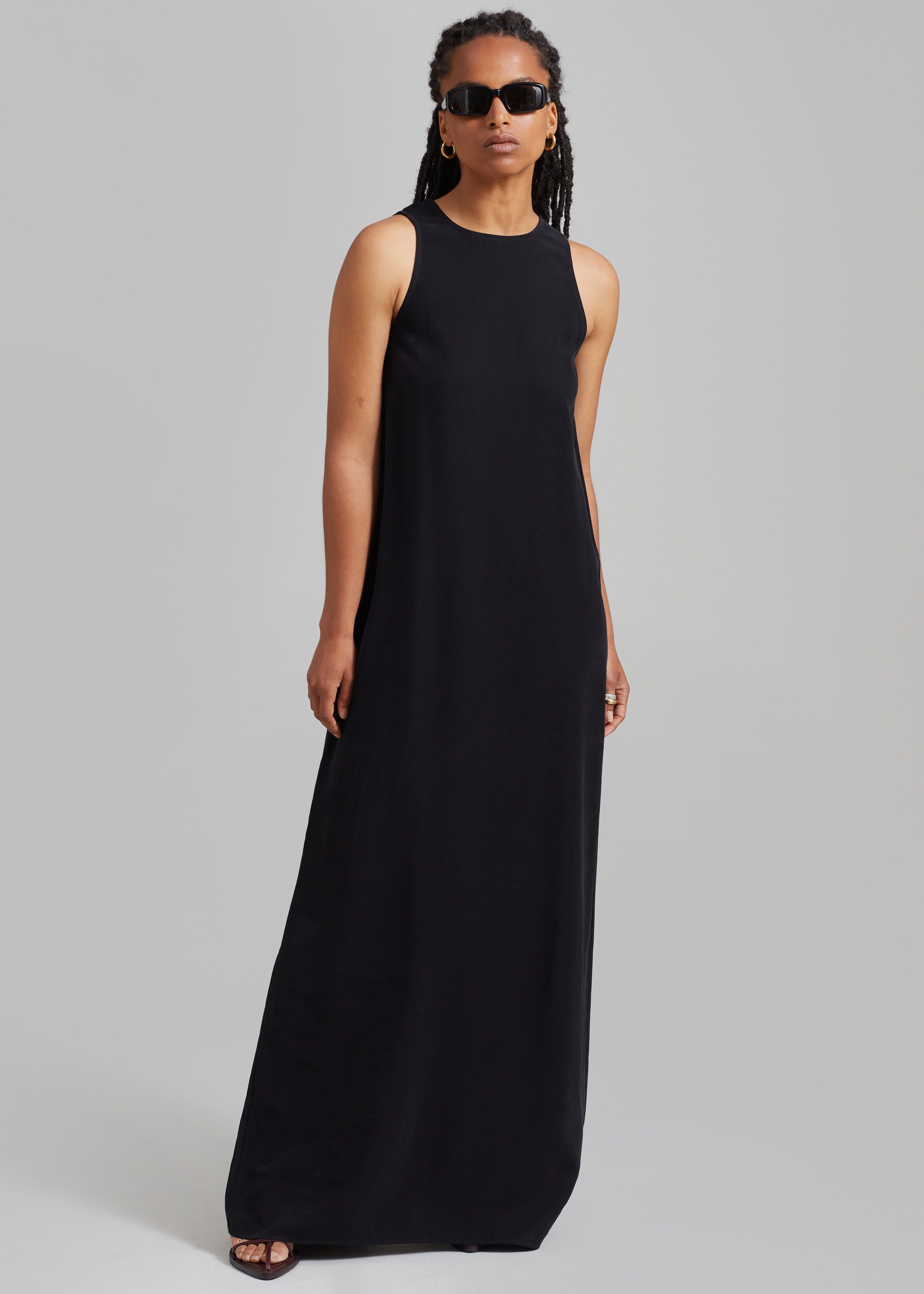 Phoebe Sleeveless Maxi Dress - Black sold by Frankie Shop