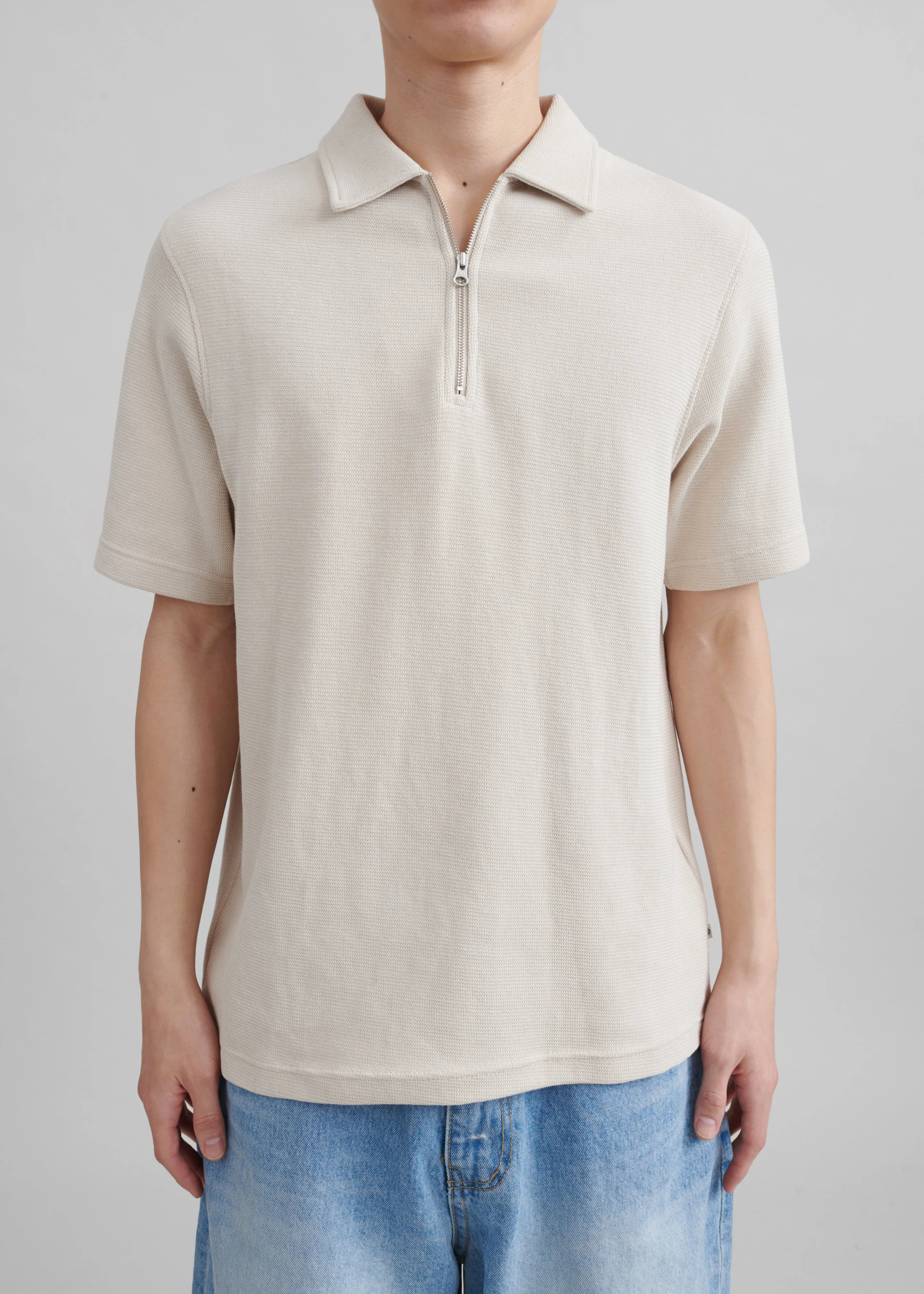 Samsøe Samsøe Saolli Hz Polo - Oatmeal sold by Frankie Shop product image thumbnail 3