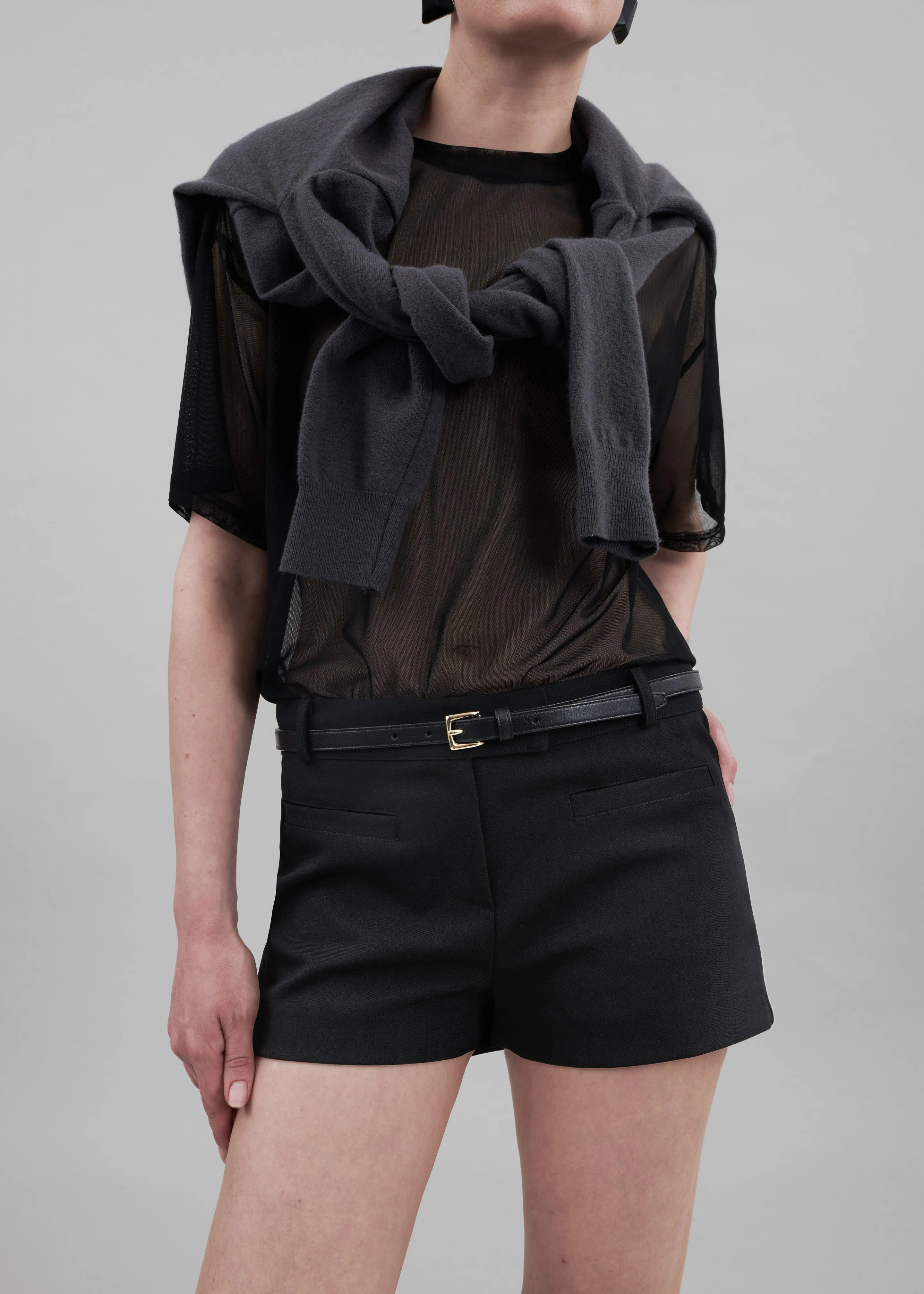 Ramy Mesh Tee - Black sold by Frankie Shop product image thumbnail 4