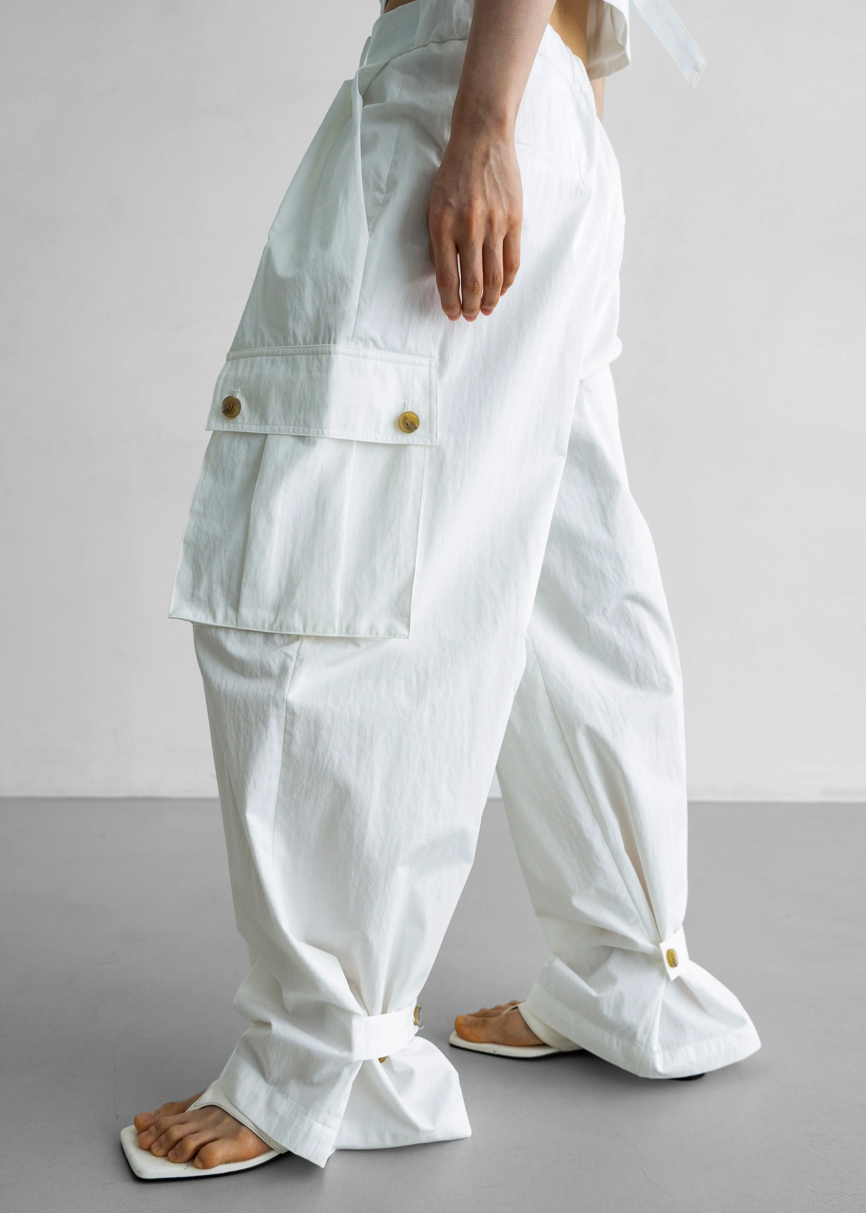 Emily Cargo Pants - White sold by Frankie Shop product image thumbnail 2