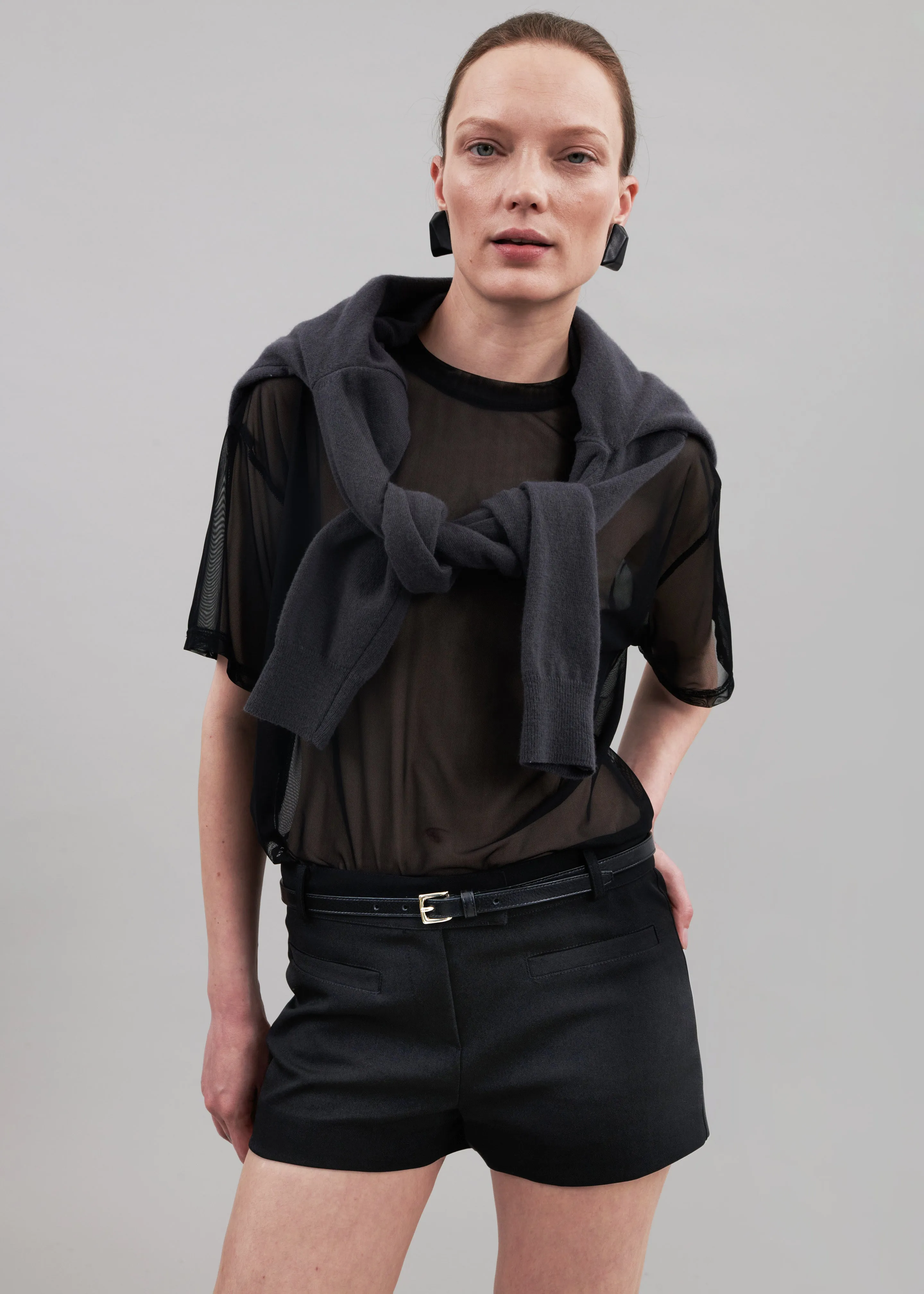 Ramy Mesh Tee - Black sold by Frankie Shop product image thumbnail 2