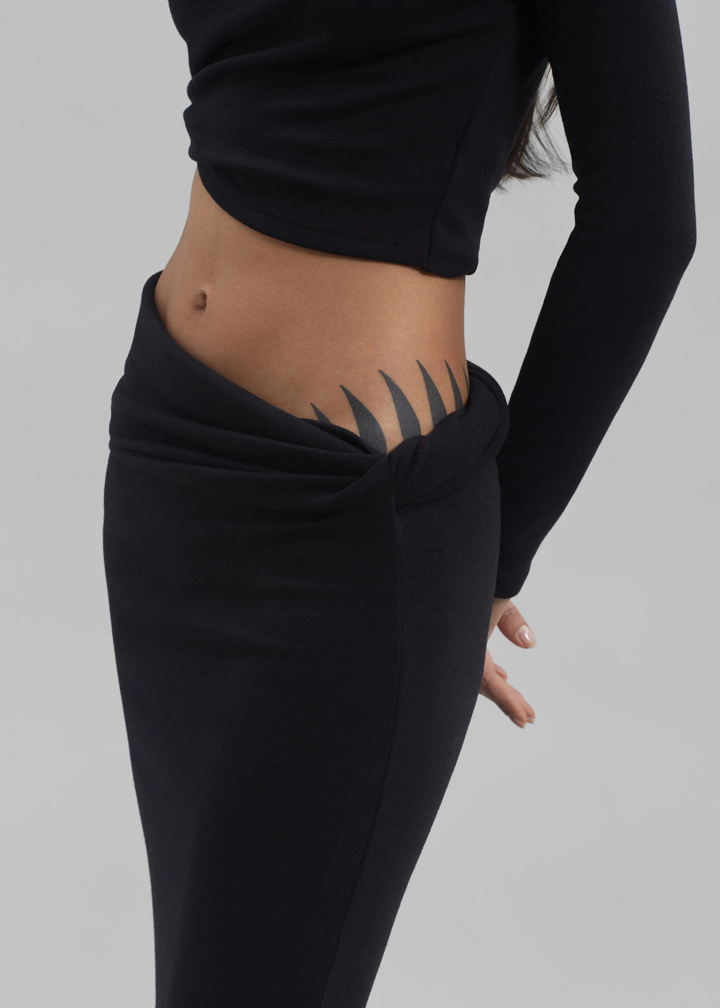 Margot Asymmetric Skirt - Black sold by Frankie Shop product image thumbnail 3