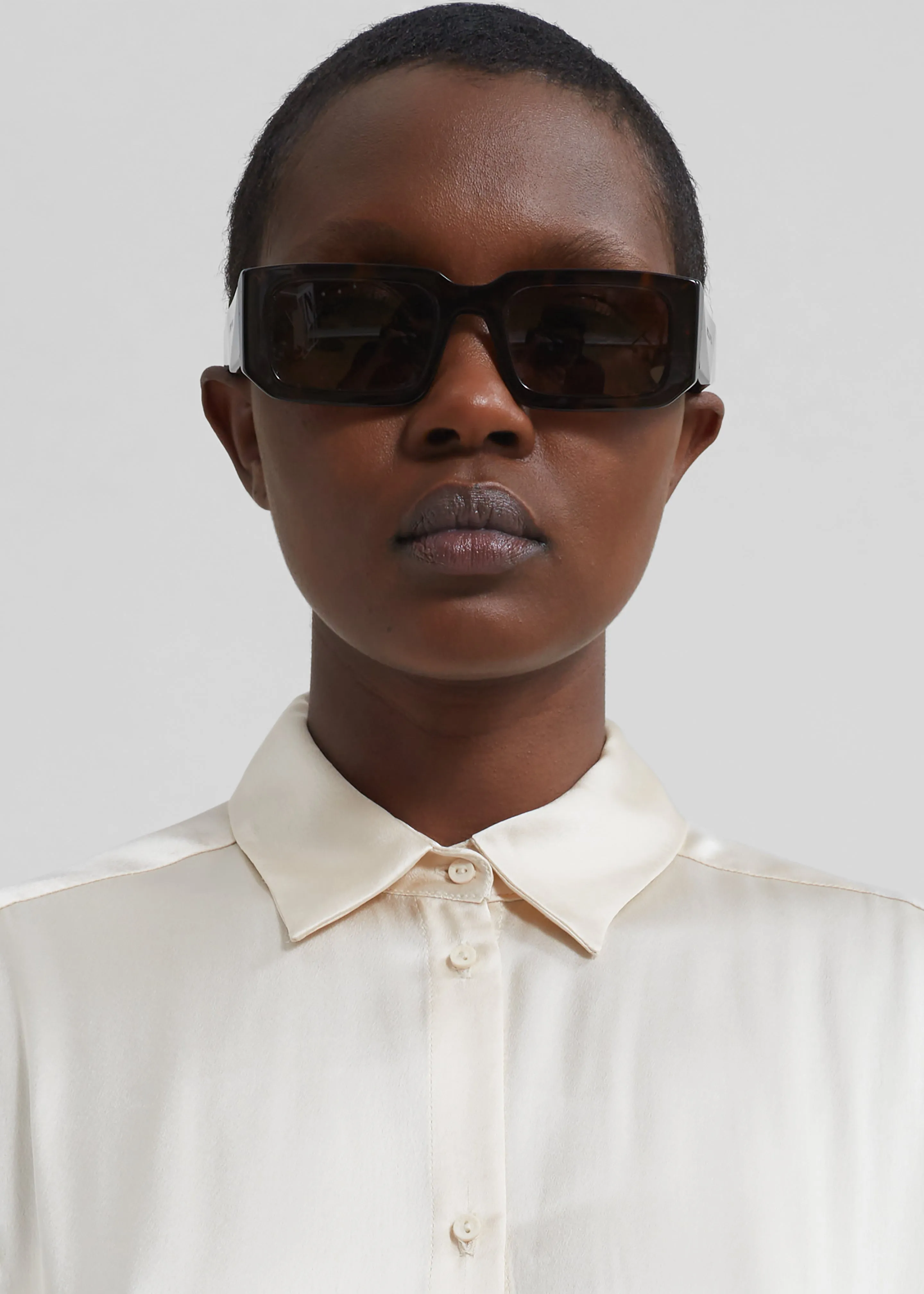 Matteau Satin Shirt - Ivory sold by Frankie Shop product image thumbnail 5