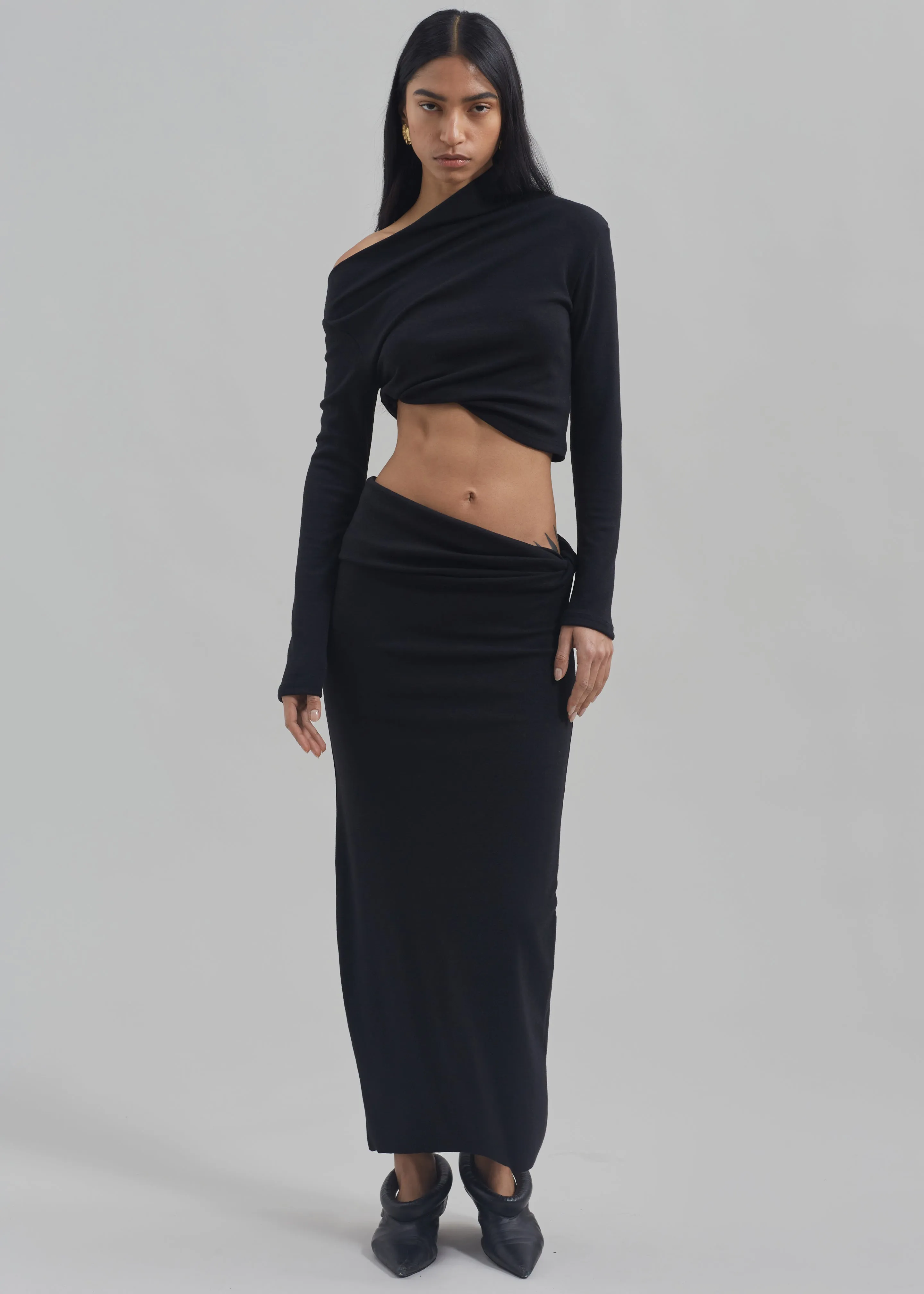 Margot Asymmetric Skirt - Black sold by Frankie Shop product image thumbnail 4