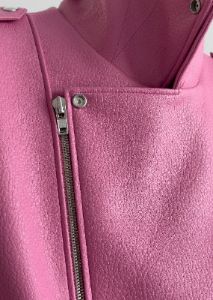 Chicago Oversized Perfecto Jacket - Pink sold by Frankie Shop