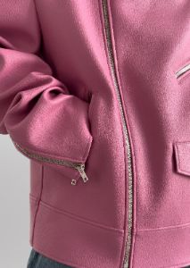 Chicago Oversized Perfecto Jacket - Pink sold by Frankie Shop