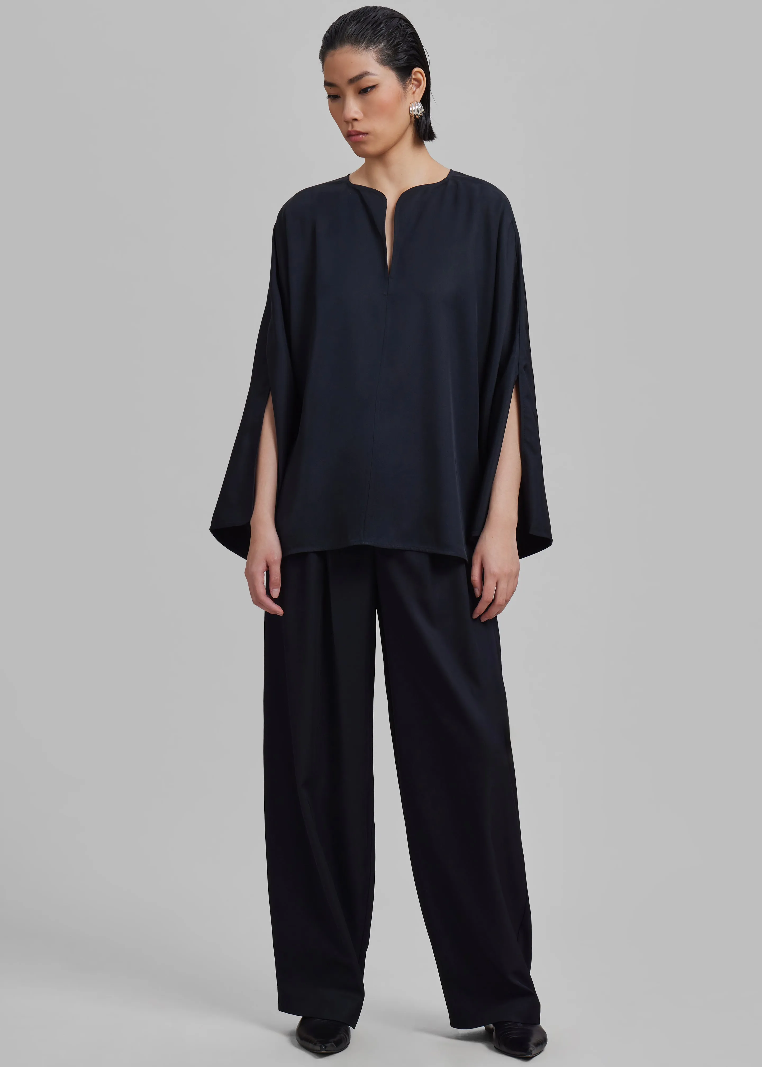 By Malene Birger Calias Blouse - Black sold by Frankie Shop product image thumbnail 2