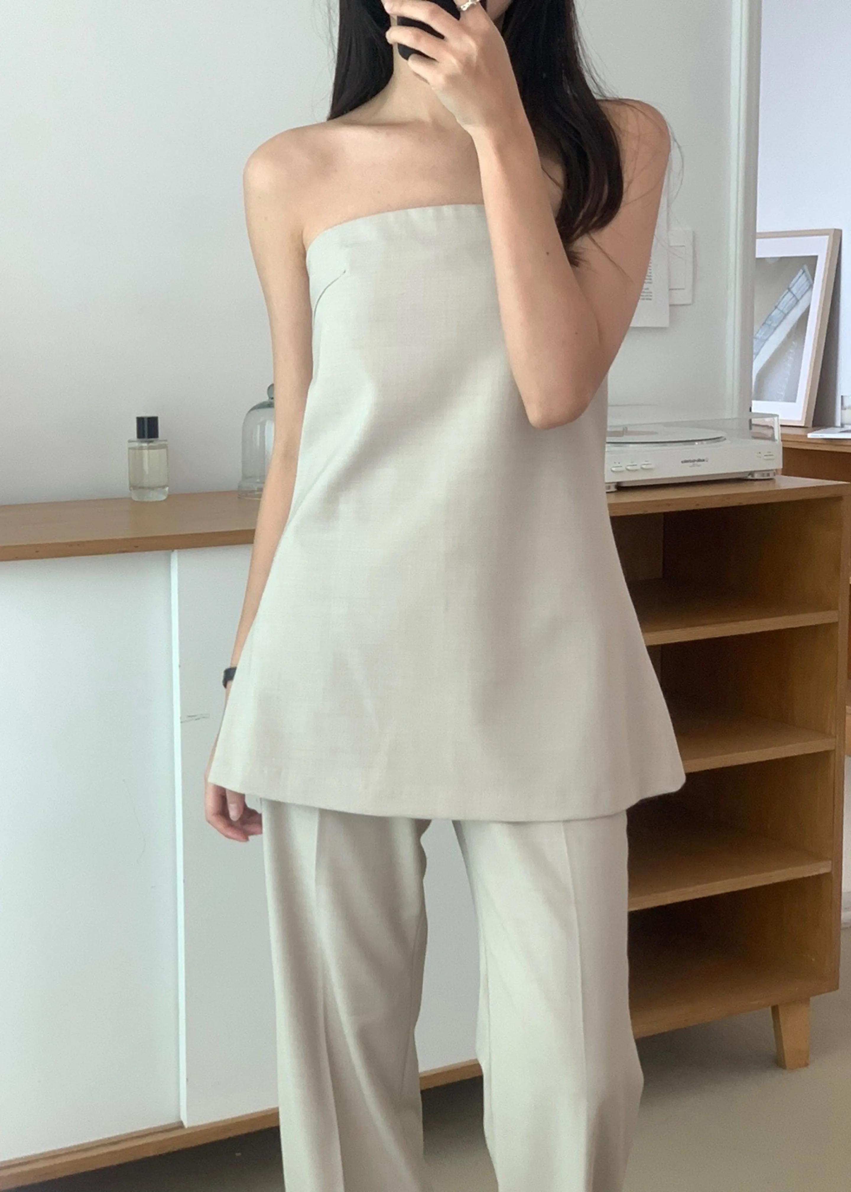 Kit Strapless Top - Beige sold by Frankie Shop product image thumbnail 5