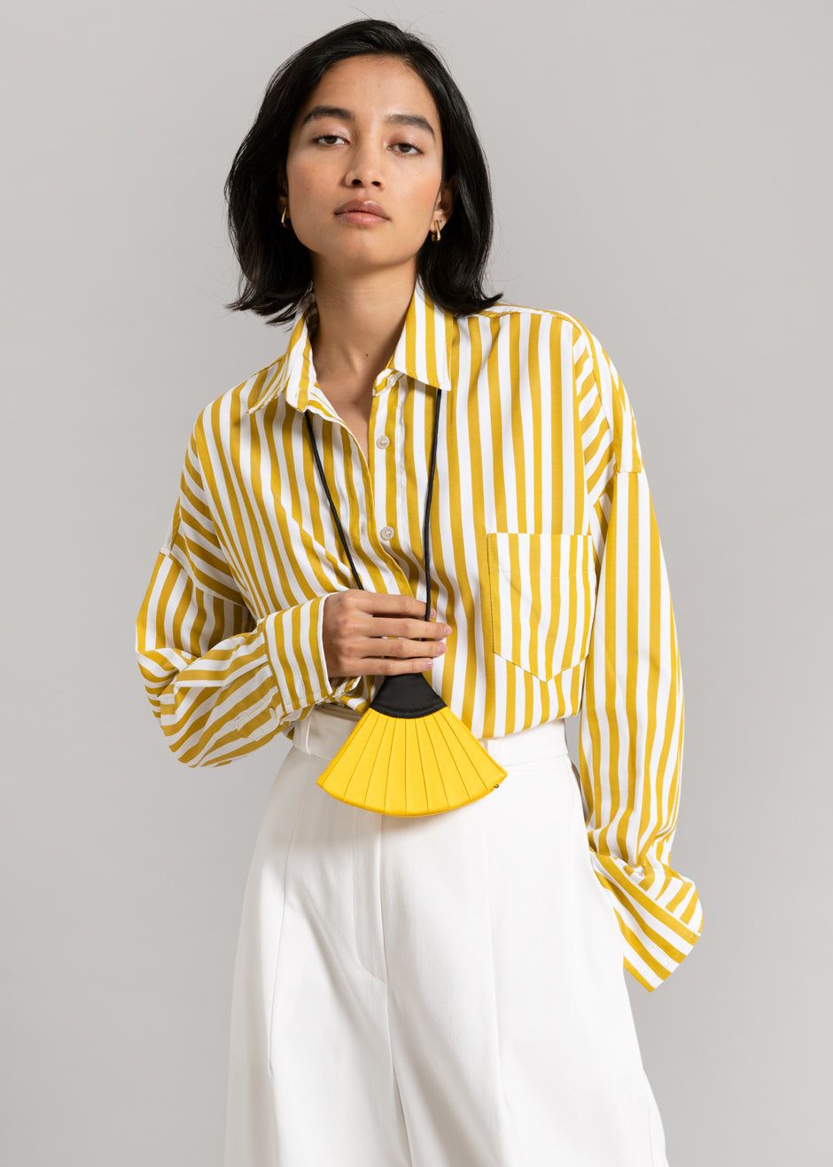Lui Stripe Shirt - Gold Yellow sold by Frankie Shop product image thumbnail 5