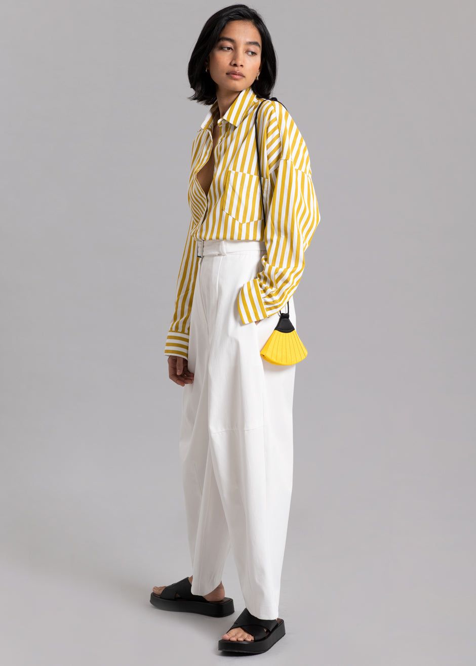 Lui Stripe Shirt - Gold Yellow sold by Frankie Shop product image thumbnail 2