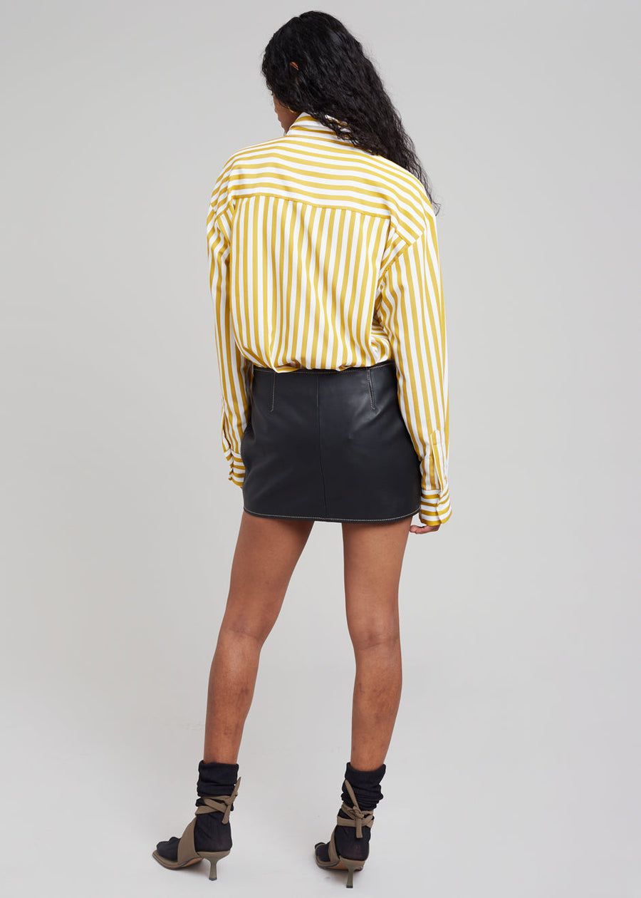 Lui Stripe Shirt - Gold Yellow sold by Frankie Shop product image thumbnail 10