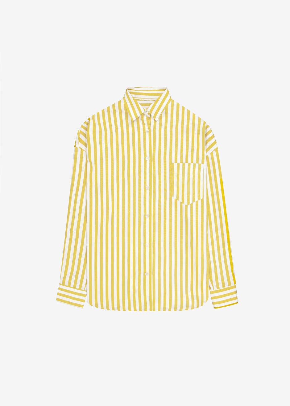 Lui Stripe Shirt - Gold Yellow sold by Frankie Shop product image thumbnail 11
