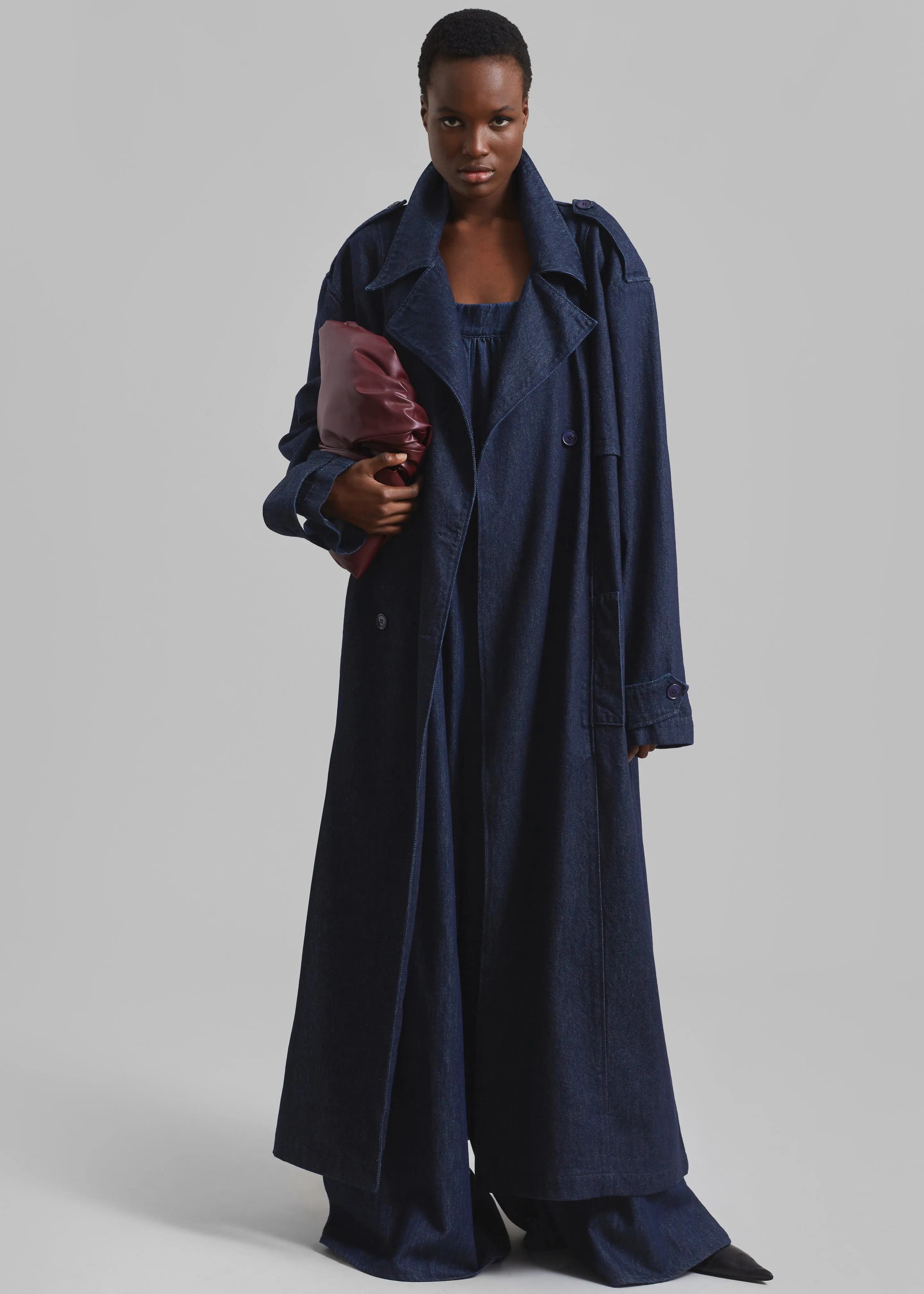 Nikola Denim Trench Coat - Raw Wash sold by Frankie Shop product image thumbnail 2