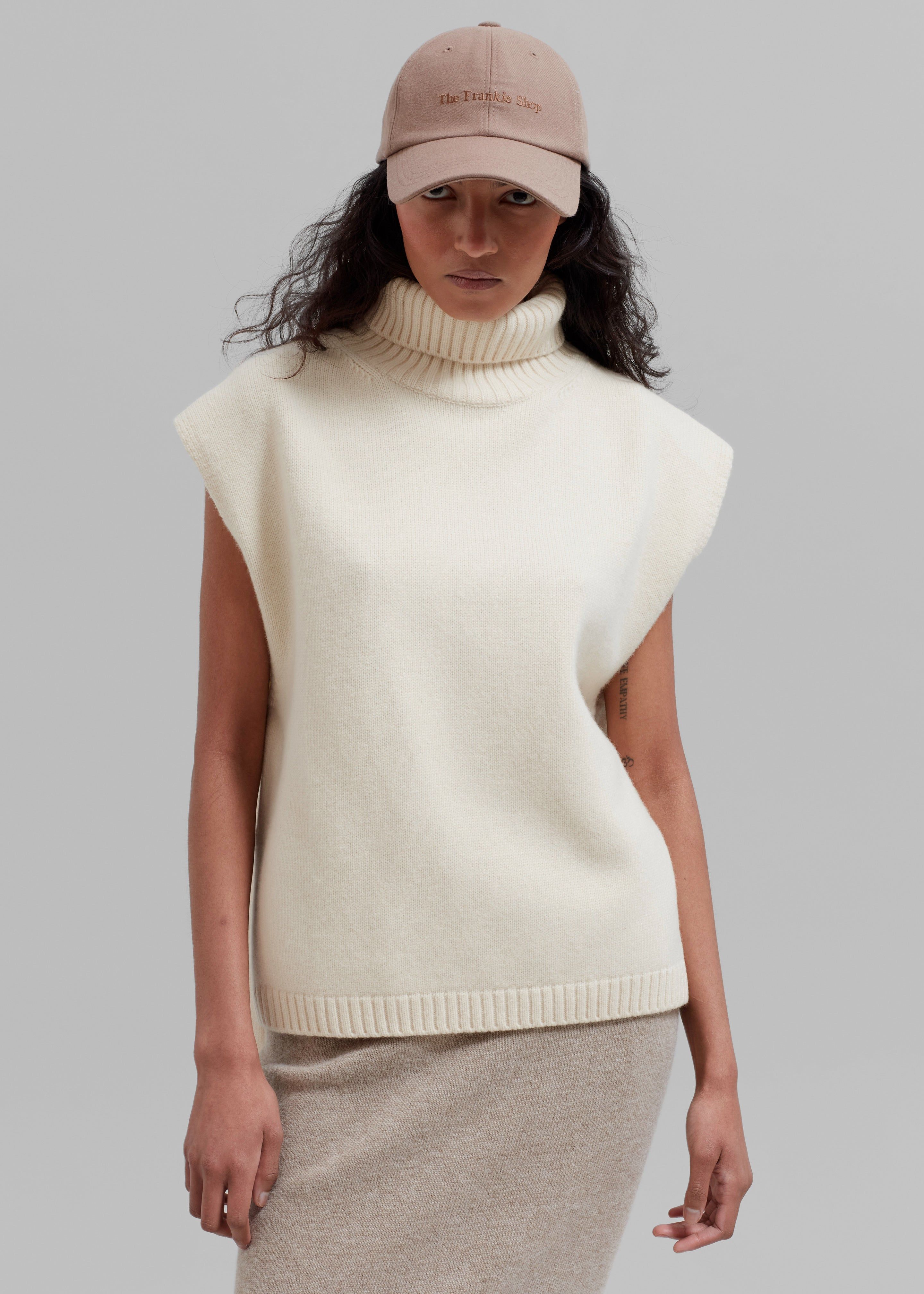Vira Sleeveless Knit Turtleneck - Cream sold by Frankie Shop product image thumbnail 2