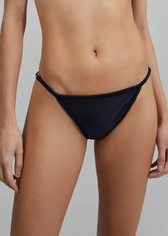 Coperni Branded Bikini Bottom - Black made by Frankie Shop