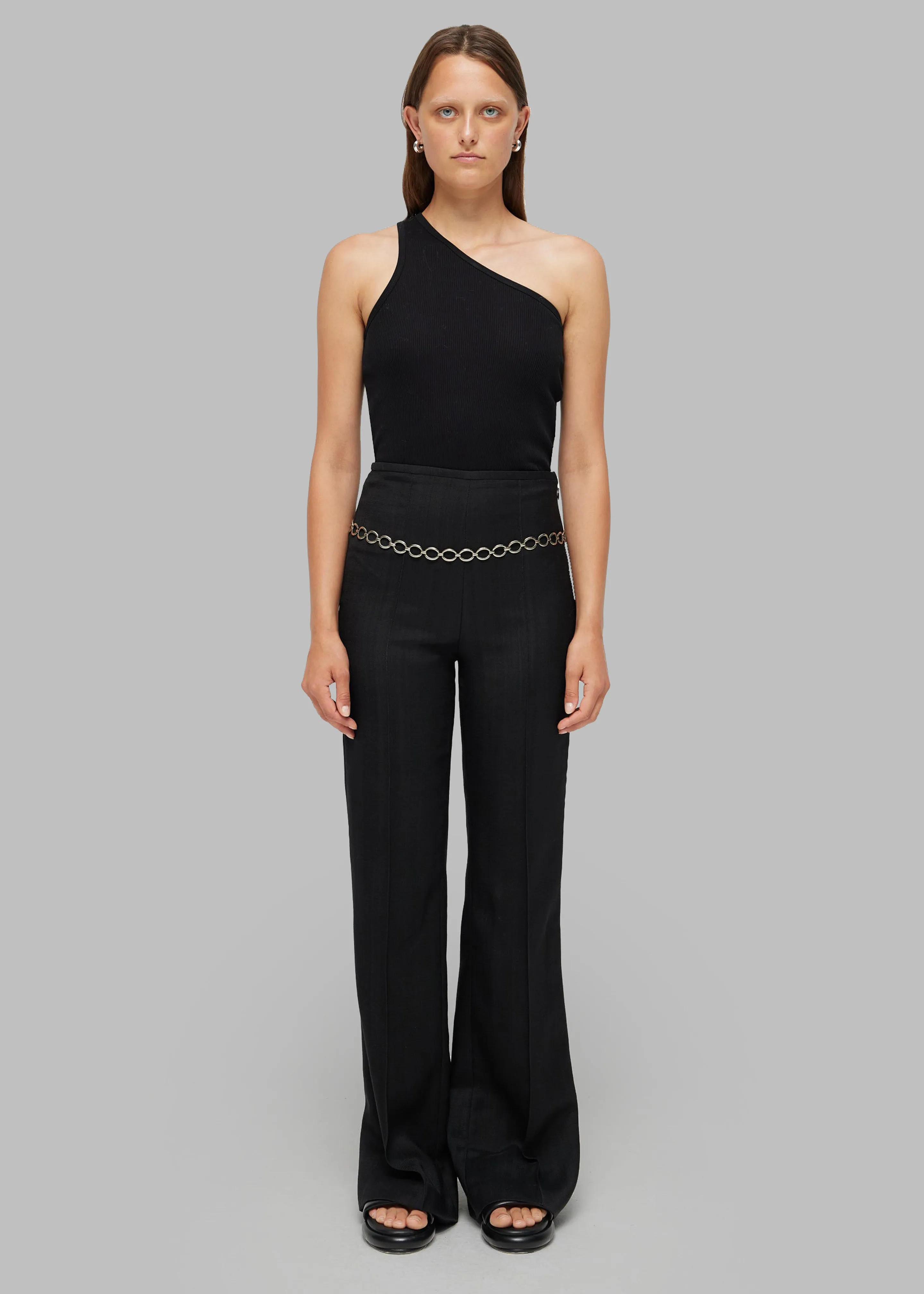Róhe Asymmetric Rib Top - Noir sold by Frankie Shop product image thumbnail 2