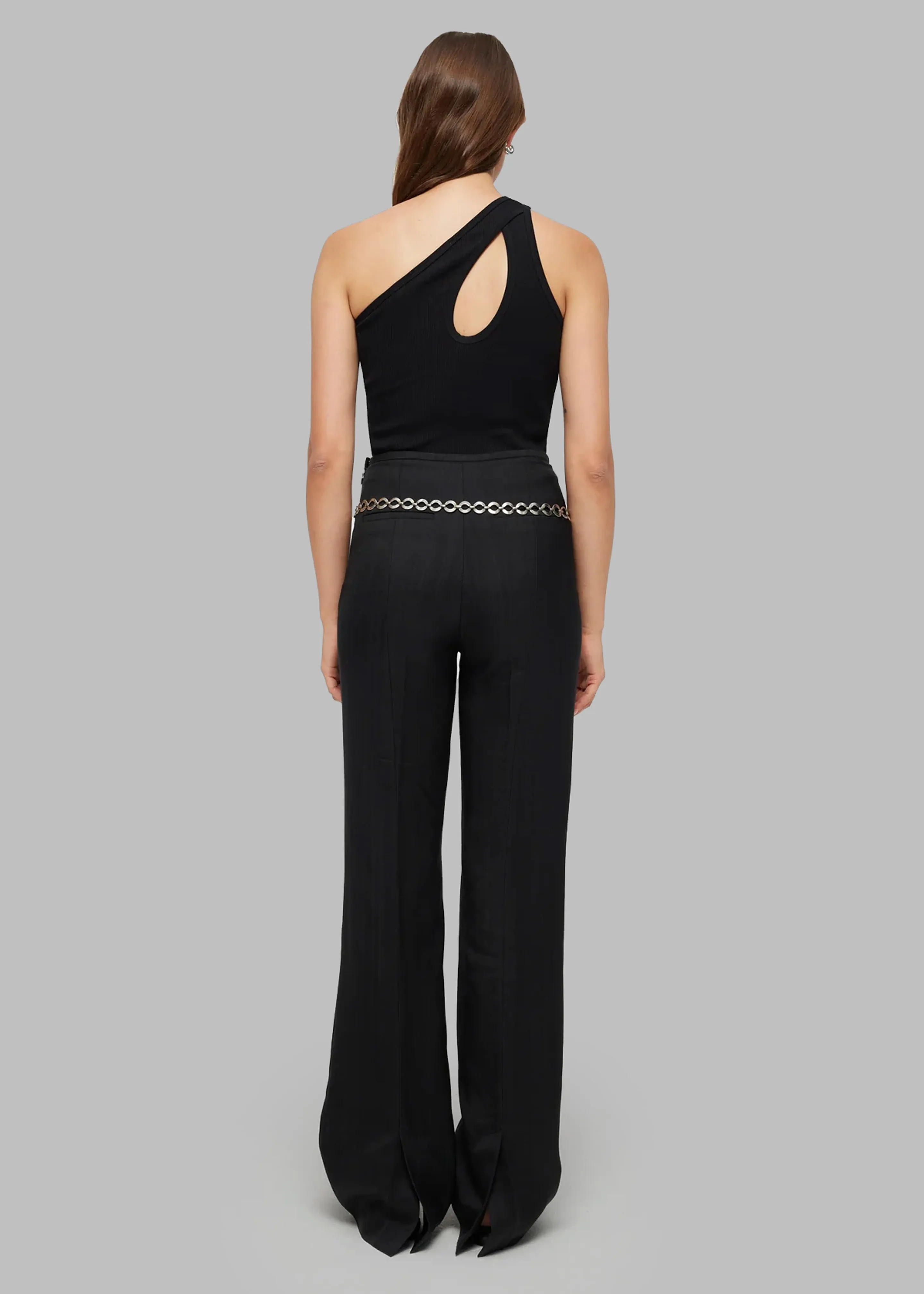 Róhe Asymmetric Rib Top - Noir sold by Frankie Shop product image thumbnail 4