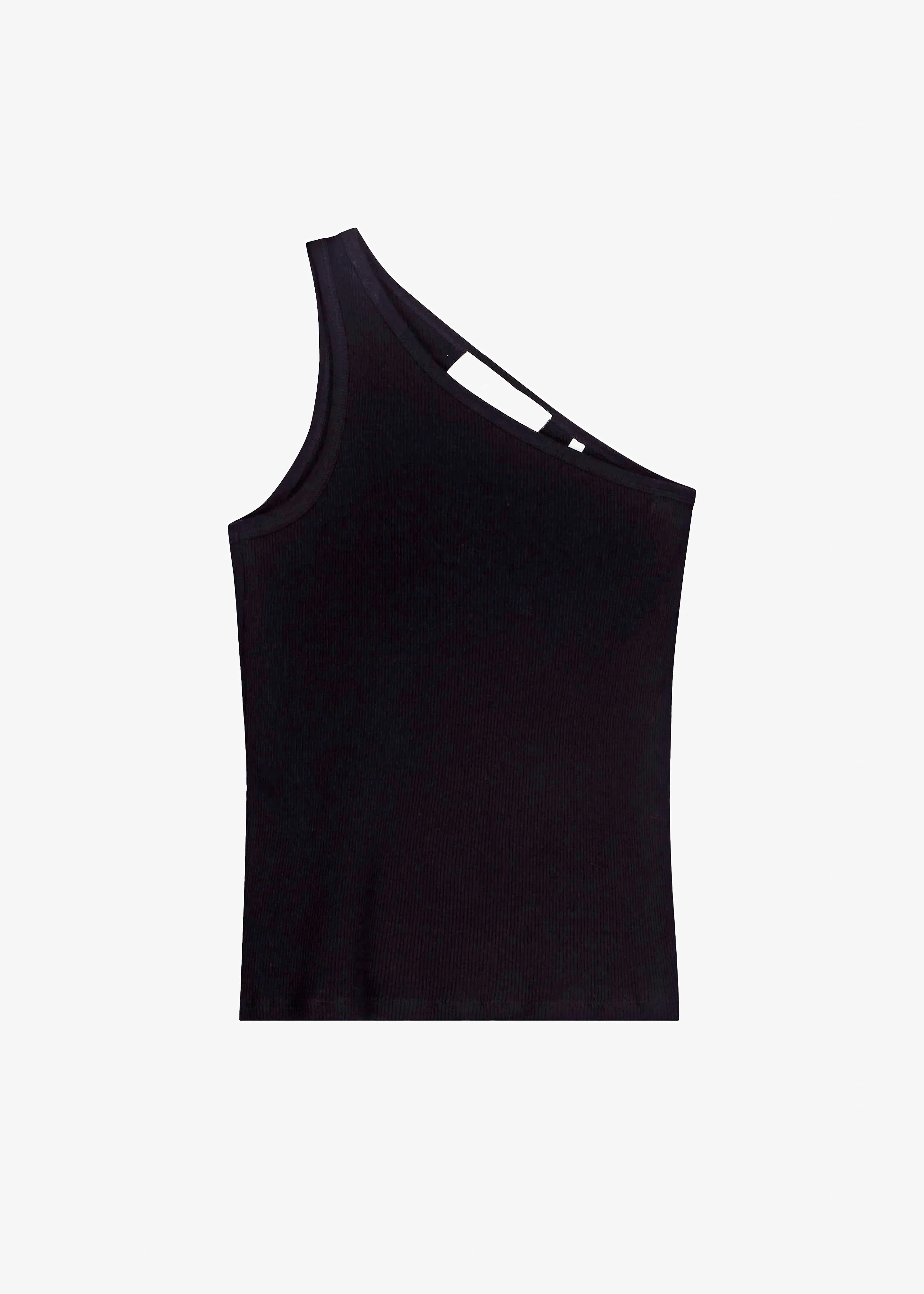 Róhe Asymmetric Rib Top - Noir sold by Frankie Shop product image thumbnail 5