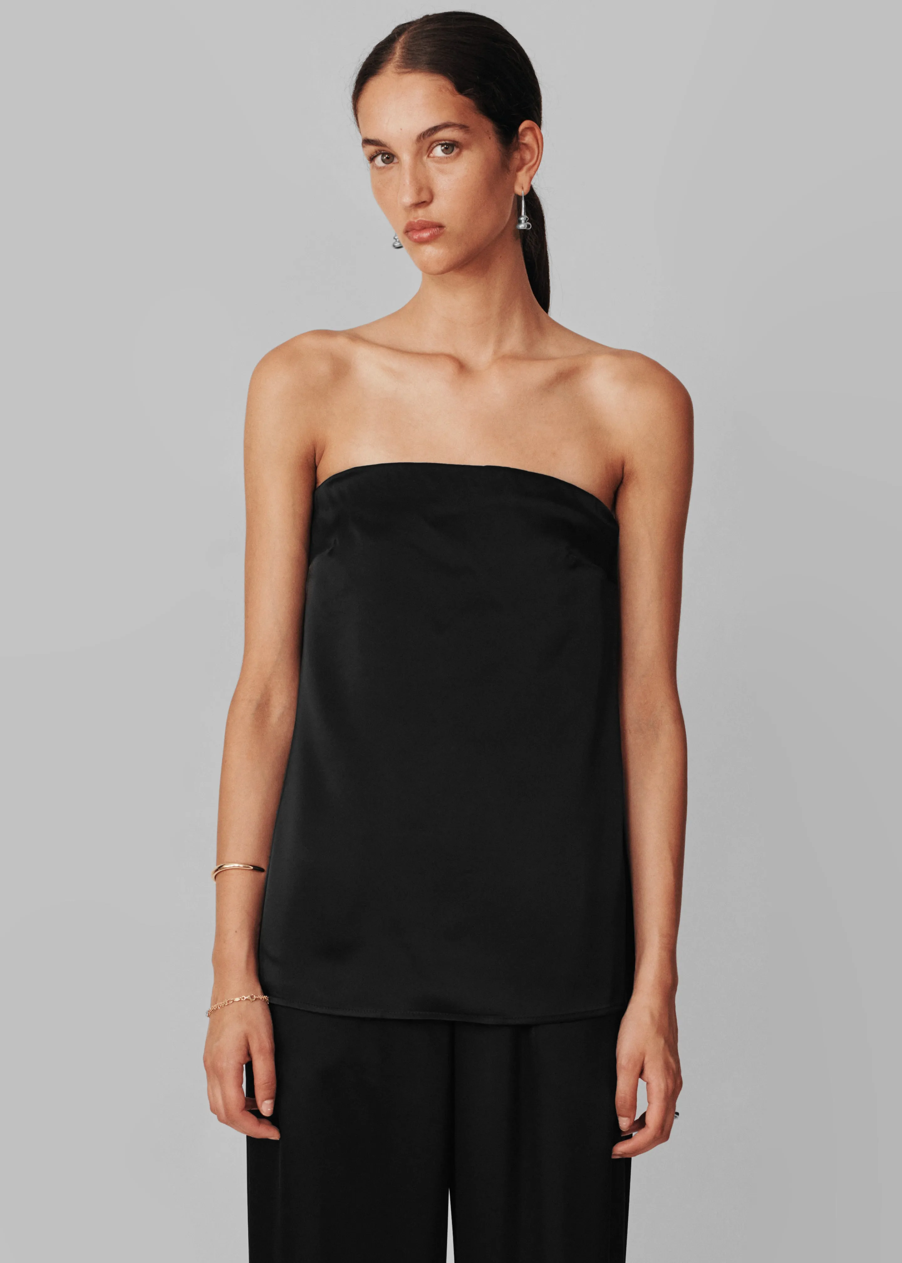 Esse Studios Mono Column Top - Black sold by Frankie Shop