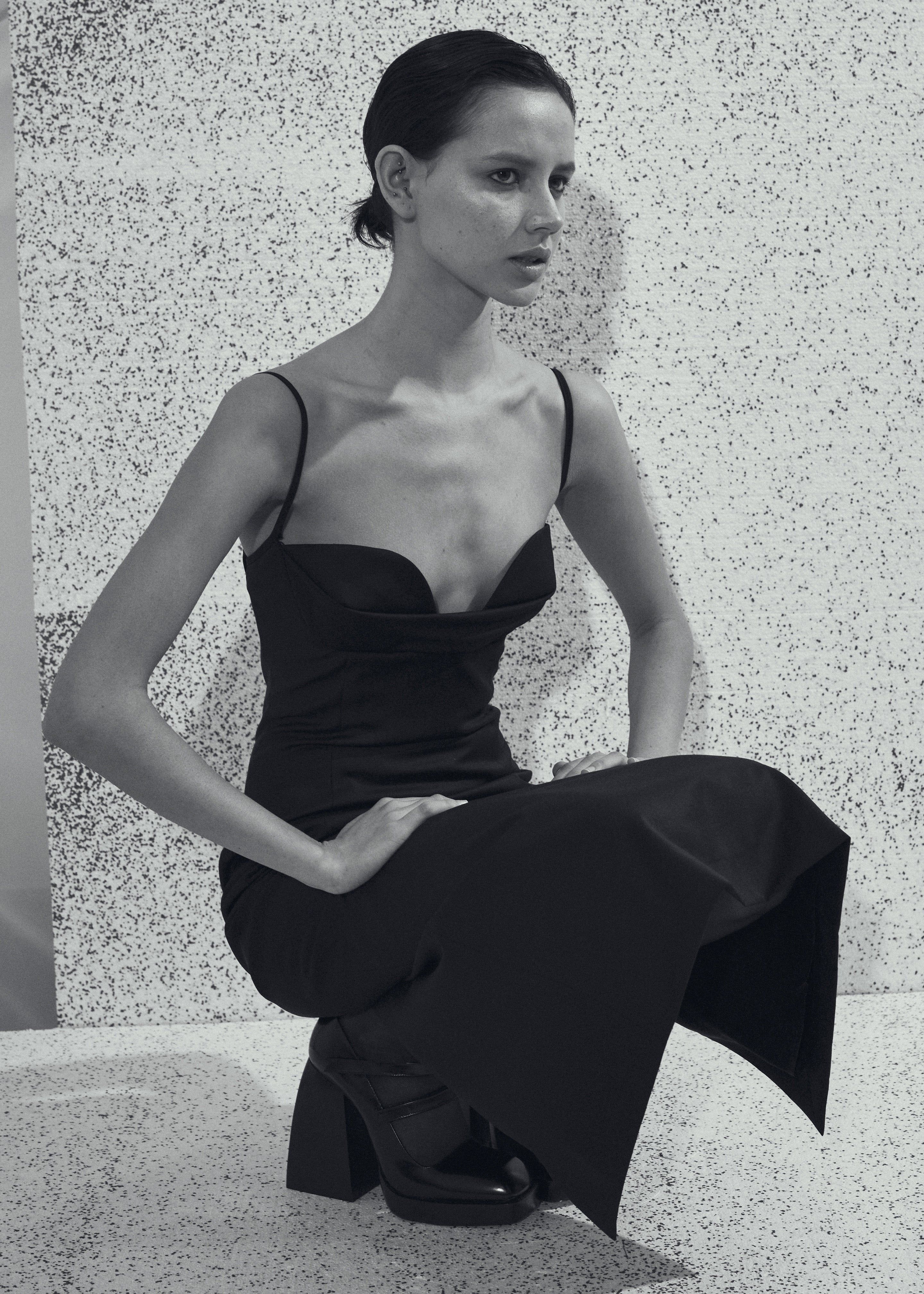 Beare Park Cowl Neck Pencil Dress - Black sold by Frankie Shop product image thumbnail 3