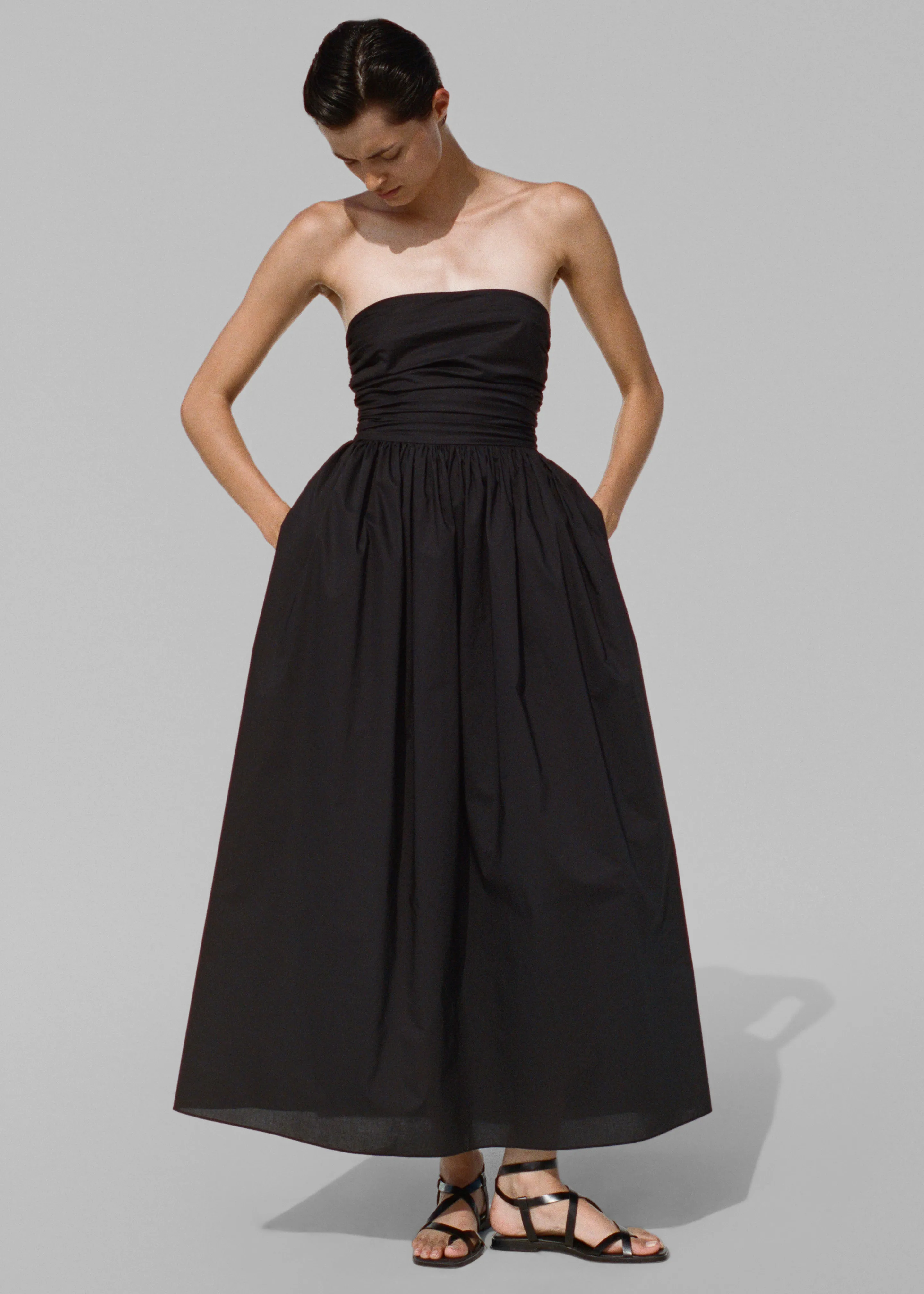 Matteau Strapless Lace Up Dress - Black sold by Frankie Shop product image thumbnail 2