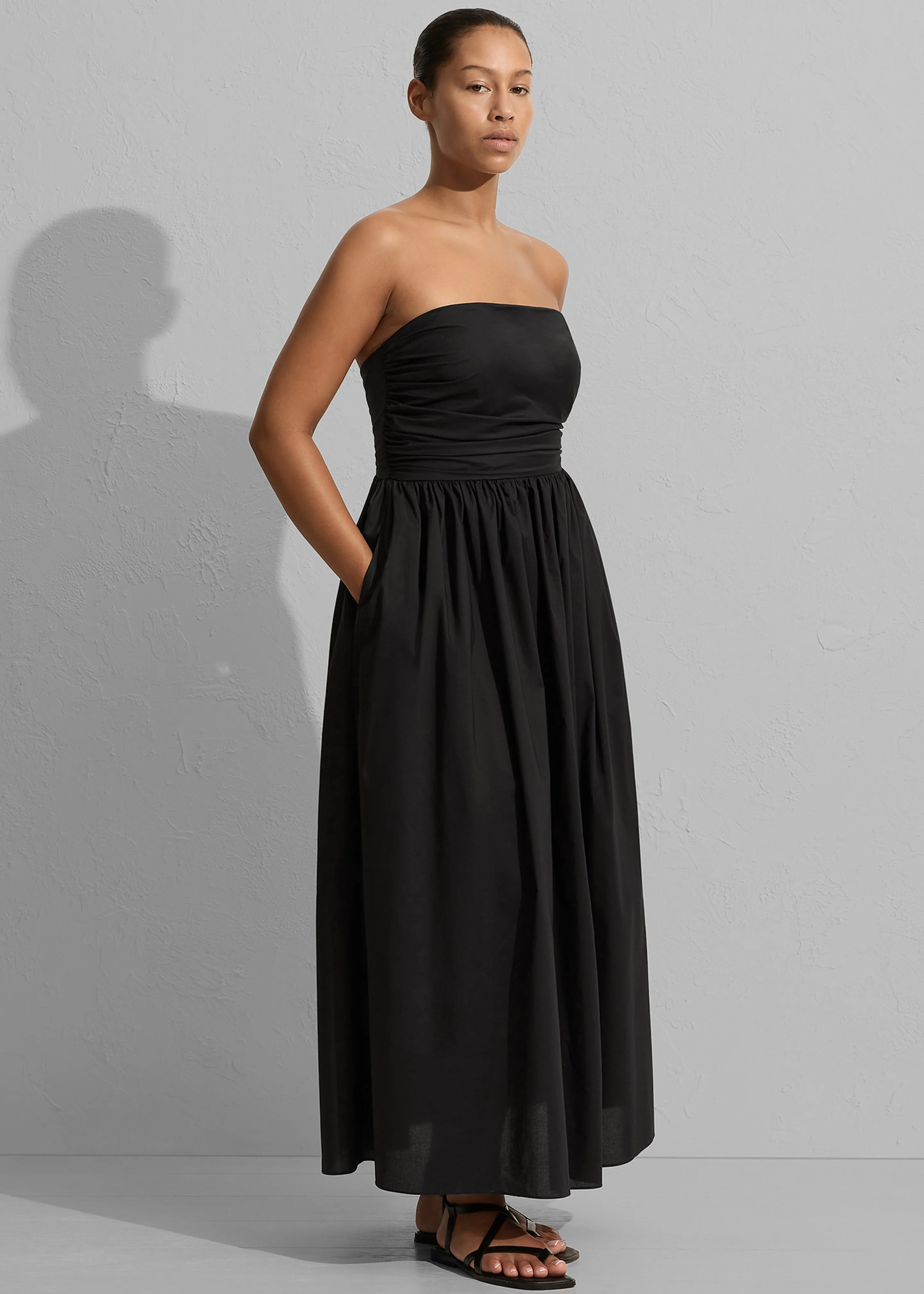 Matteau Strapless Lace Up Dress - Black sold by Frankie Shop product image thumbnail 4