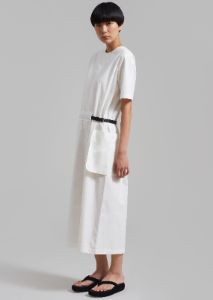 Claire Belted Maxi Dress - White sold by Frankie Shop
