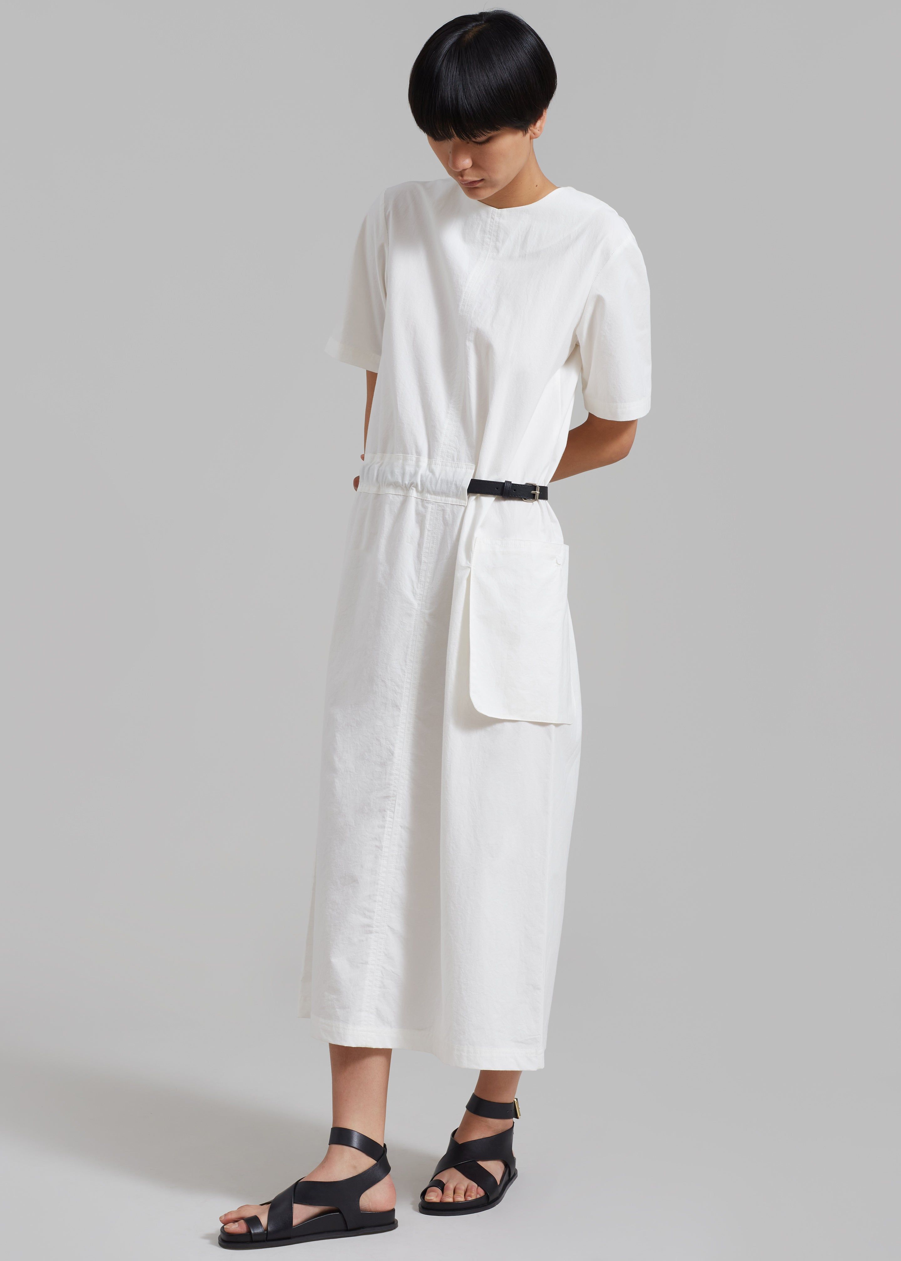 Claire Belted Maxi Dress - White sold by Frankie Shop