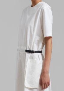 Claire Belted Maxi Dress - White sold by Frankie Shop