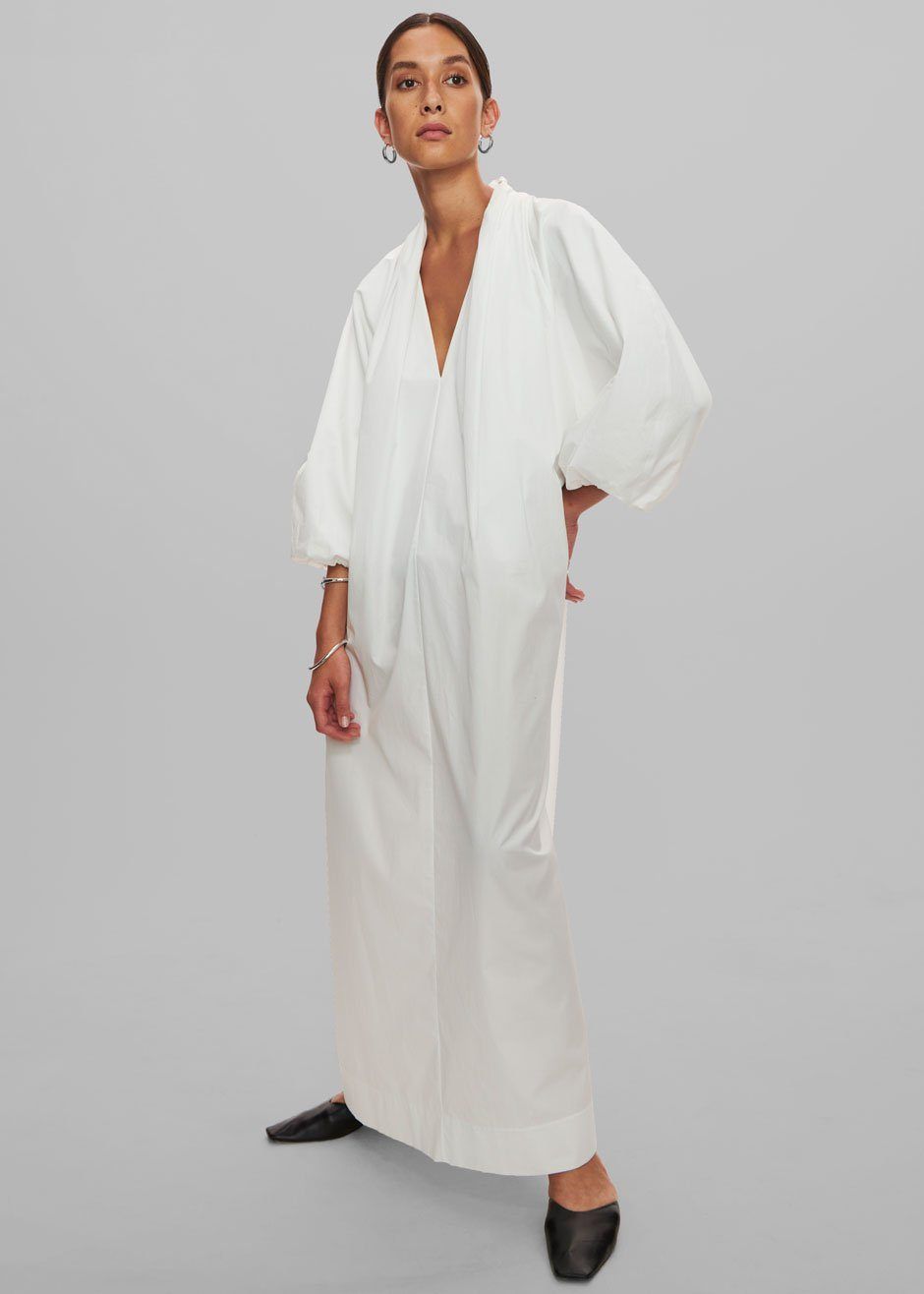 Esse Studios Collected Long Dress - Ivory sold by Frankie Shop