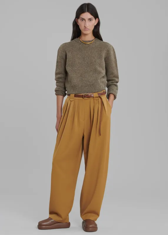 Luce Pleated Pants - Ginger sold by Frankie Shop