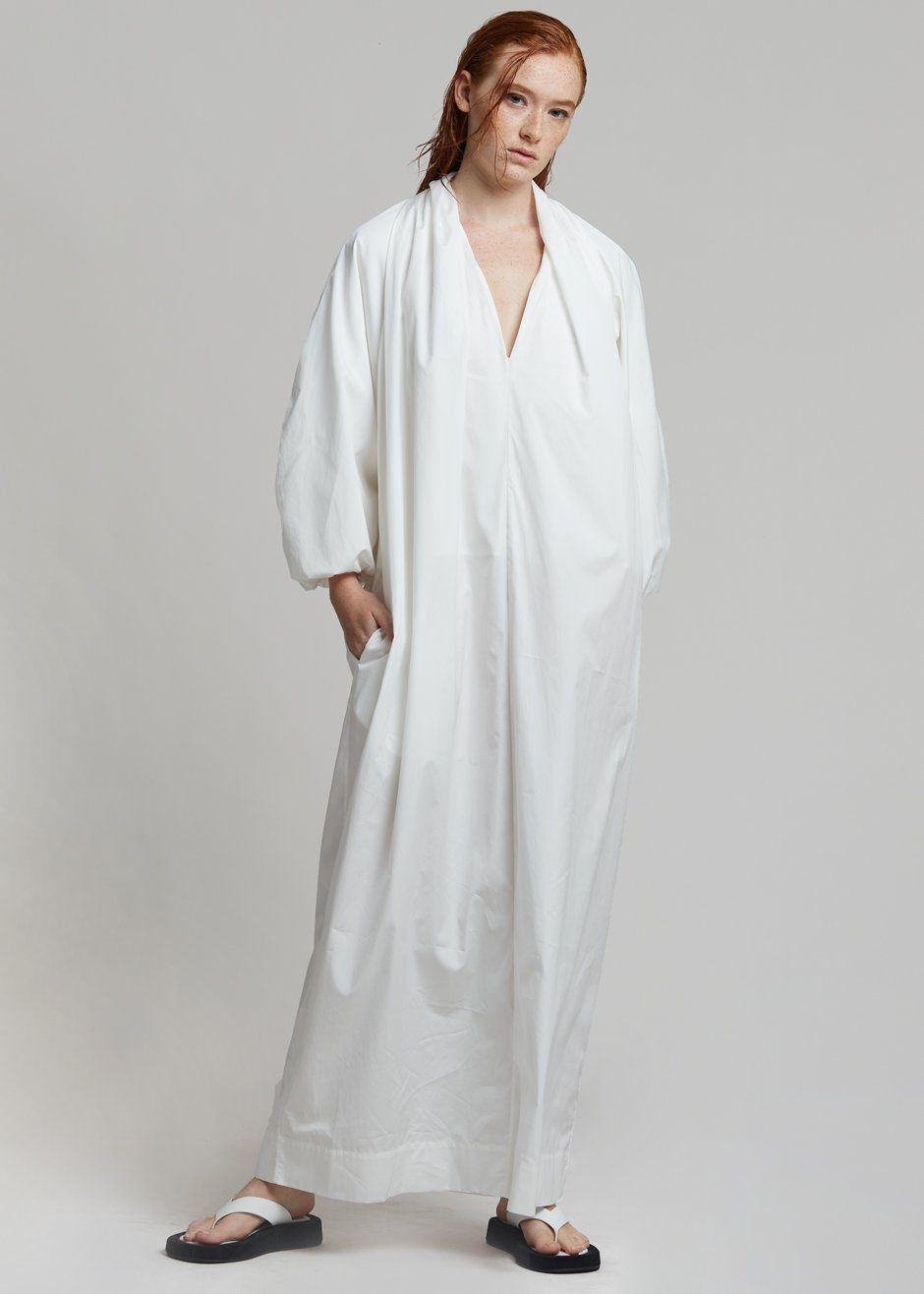 Esse Studios Collected Long Dress - Ivory sold by Frankie Shop product image thumbnail 4