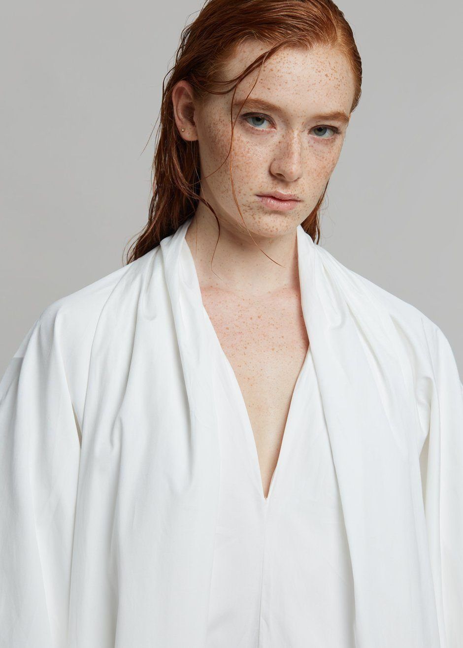 Esse Studios Collected Long Dress - Ivory sold by Frankie Shop product image thumbnail 3