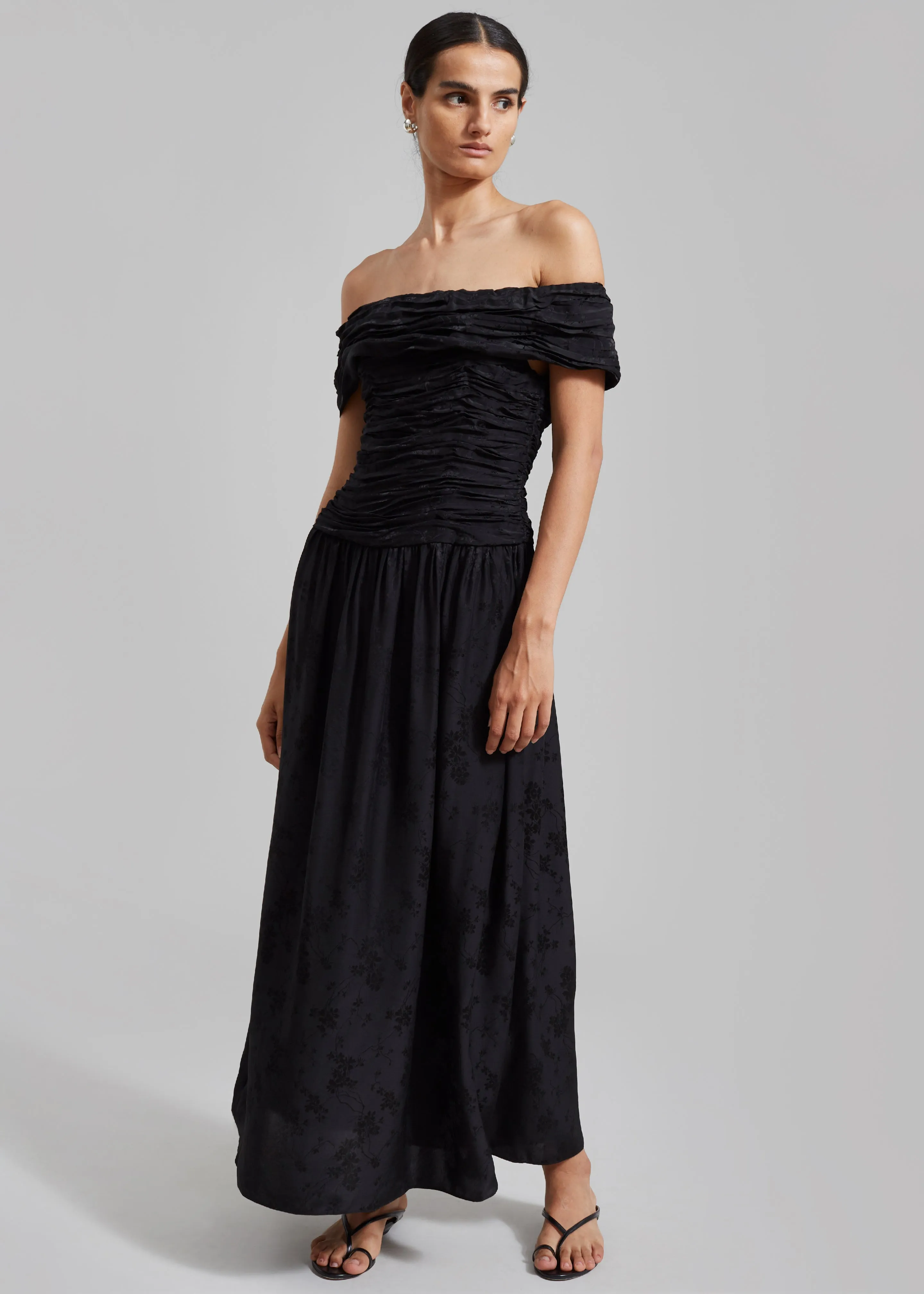 The Garment Toulouse Off-Shoulder Dress - Black sold by Frankie Shop product image thumbnail 3