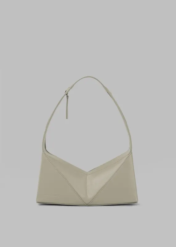 Low Classic Folded Cube Shoulder Bag - Khaki made by Frankie Shop