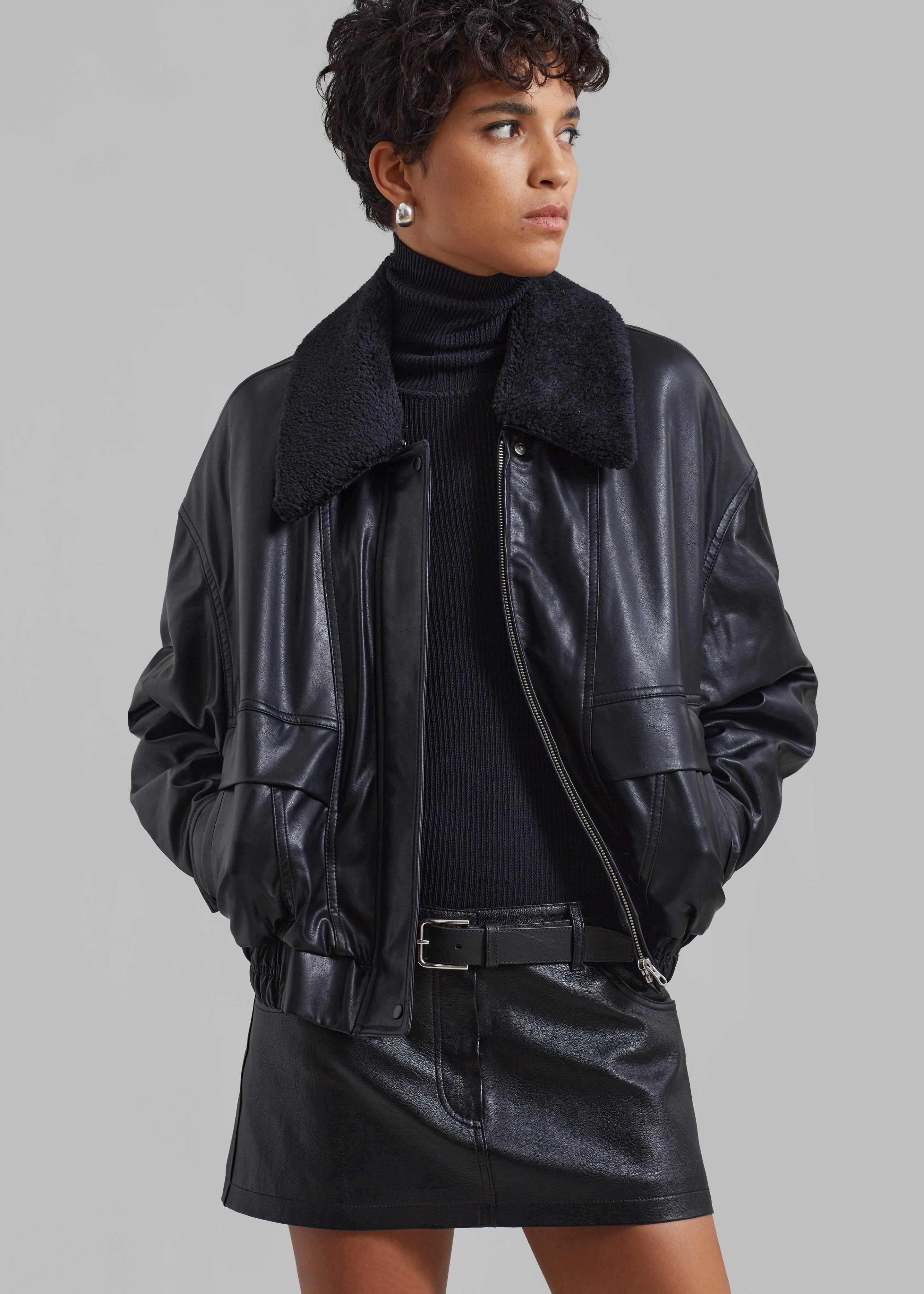 Low Classic Faux Leather Short Jacket - Black sold by Frankie Shop product image thumbnail 7