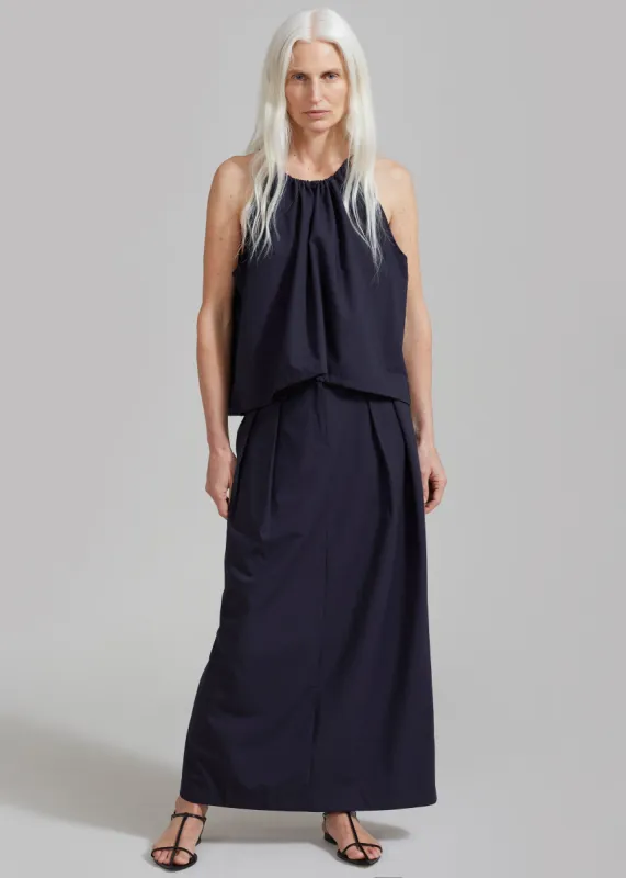 Leah Maxi Skirt - Navy sold by Frankie Shop