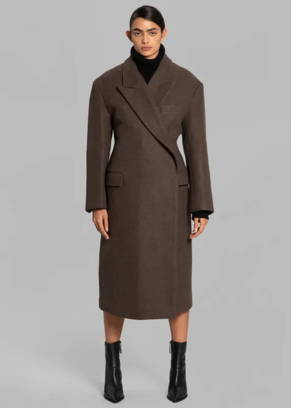 Anneli Coat - Brown sold by Frankie Shop