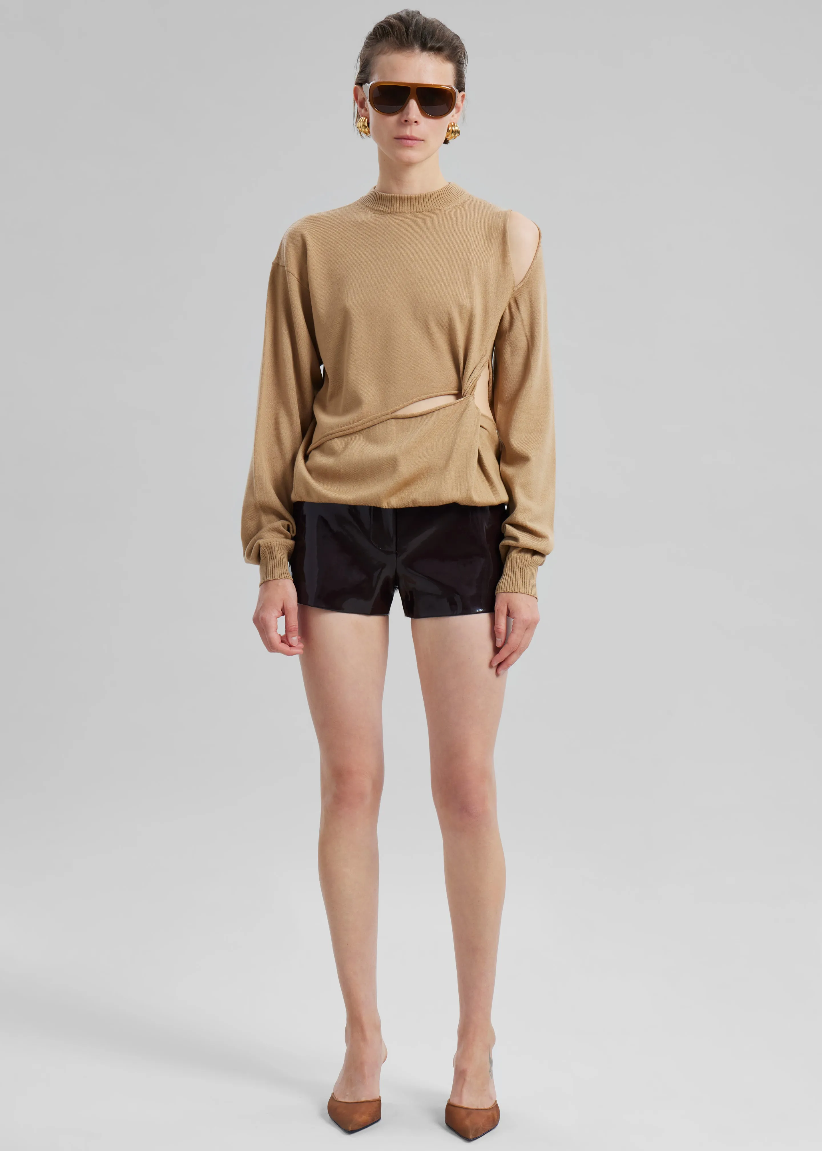 Sportmax Holiday Top - Beige sold by Frankie Shop product image thumbnail 3