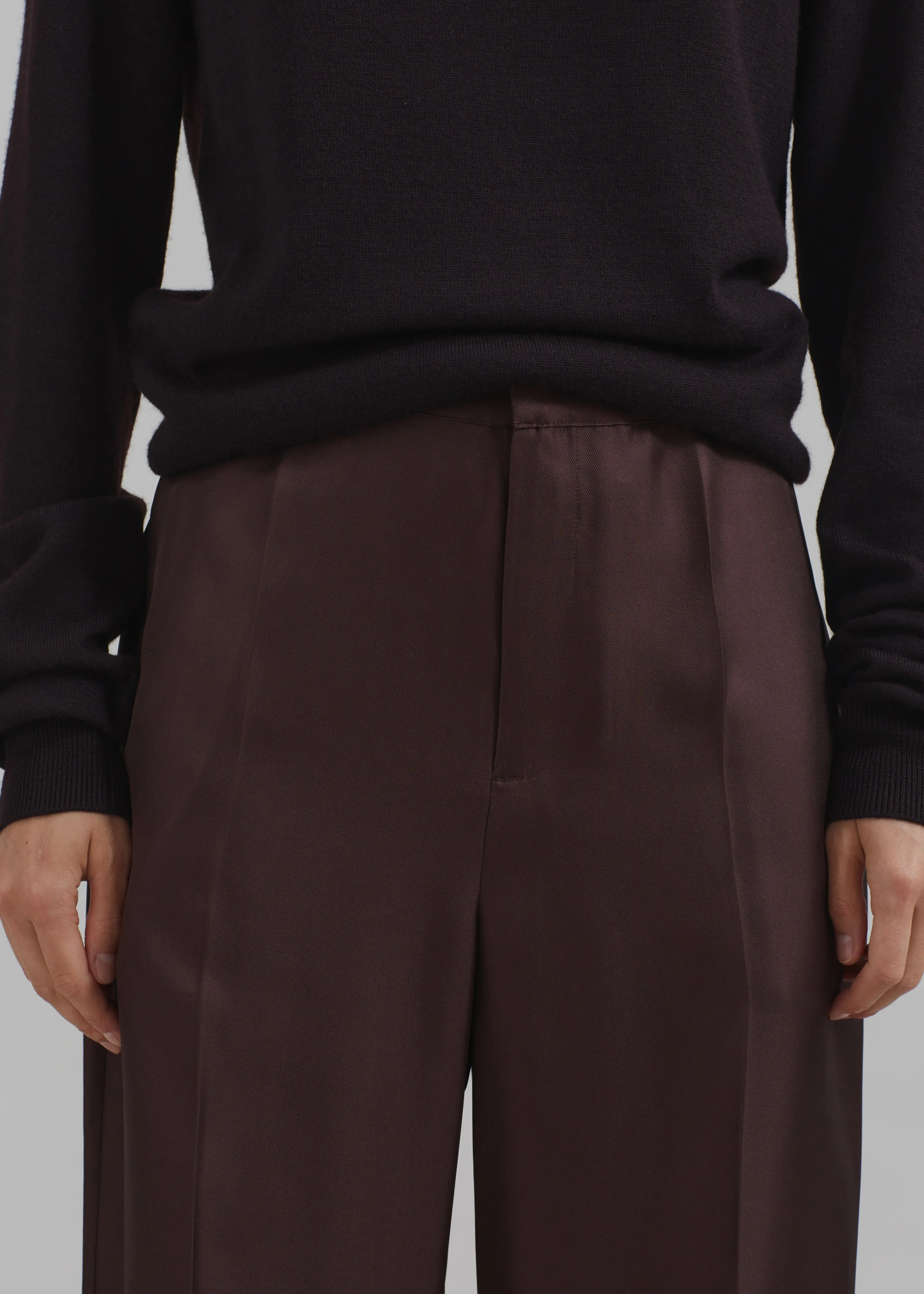 Loulou Studio Fafila Pants - Choco sold by Frankie Shop product image thumbnail 3