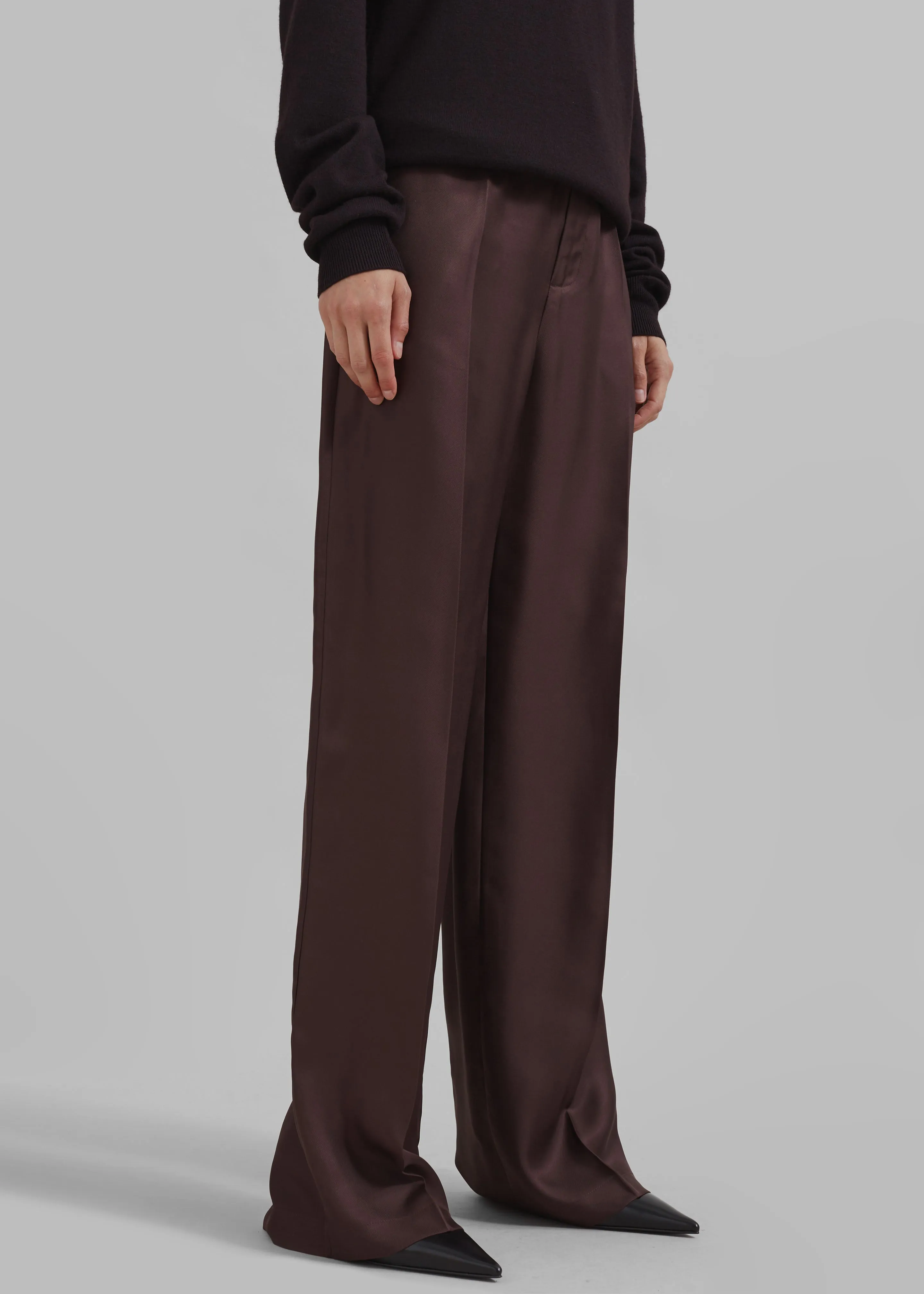 Loulou Studio Fafila Pants - Choco sold by Frankie Shop product image thumbnail 5