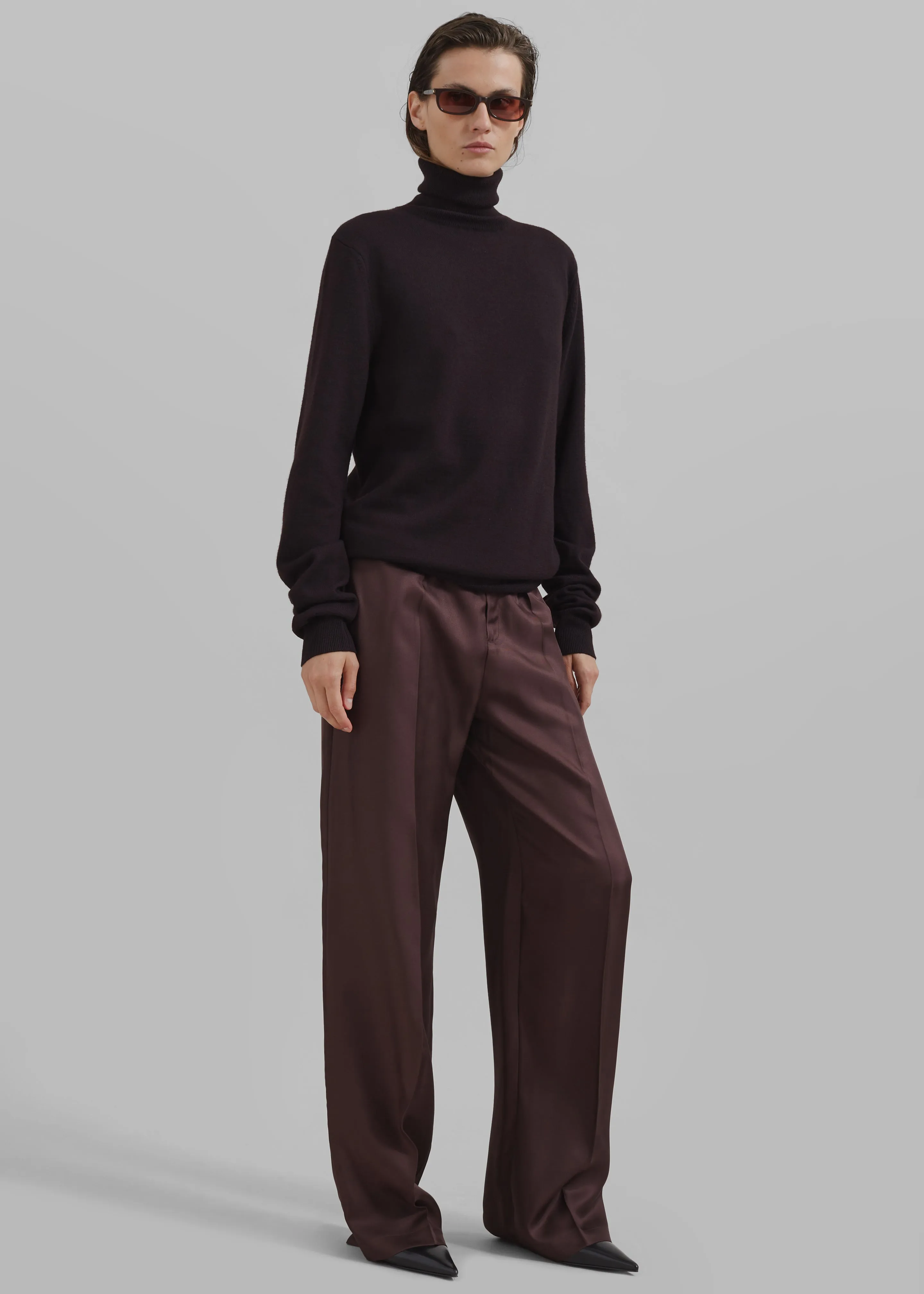 Loulou Studio Fafila Pants - Choco sold by Frankie Shop product image thumbnail 4