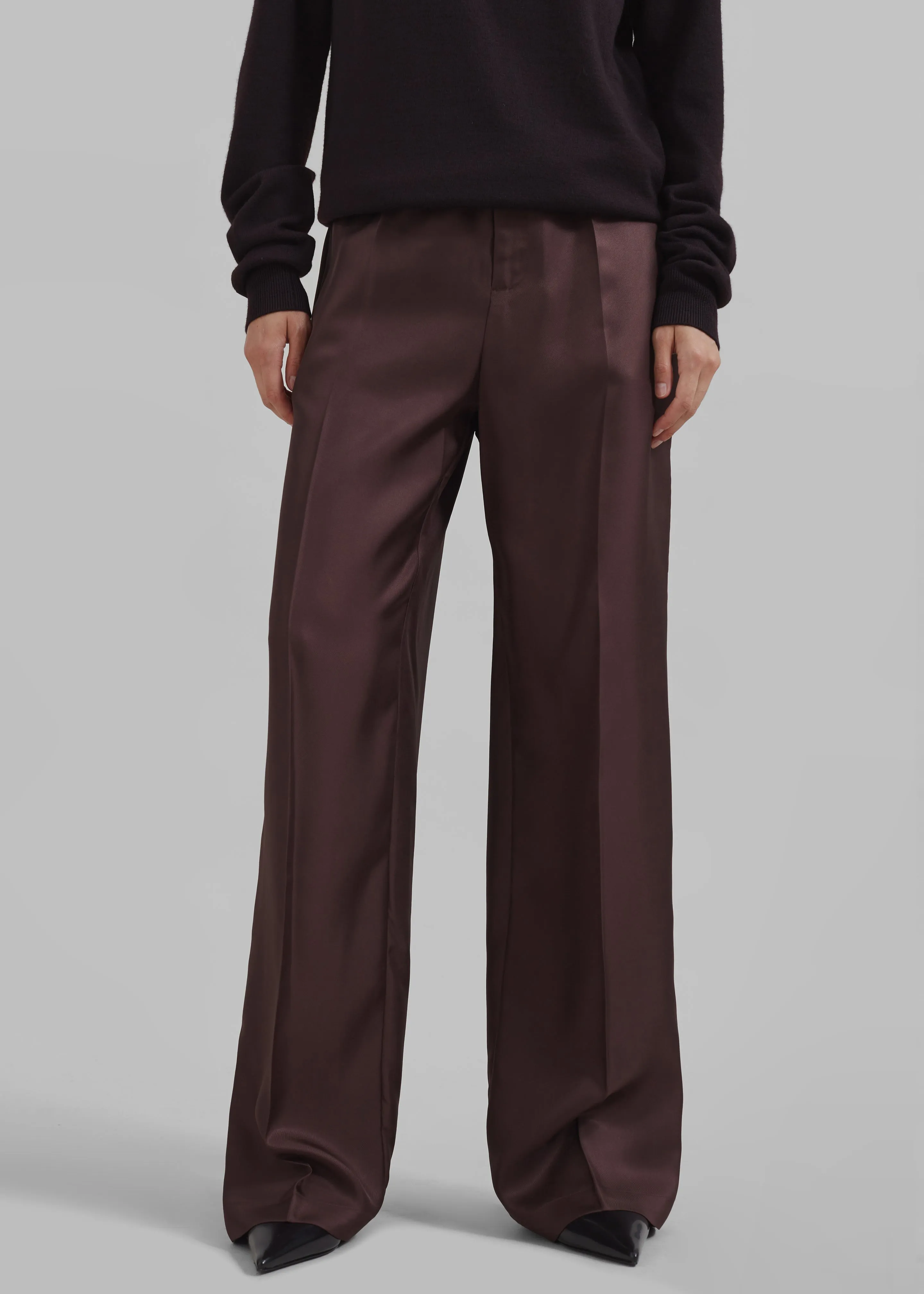 Loulou Studio Fafila Pants - Choco sold by Frankie Shop product image thumbnail 2