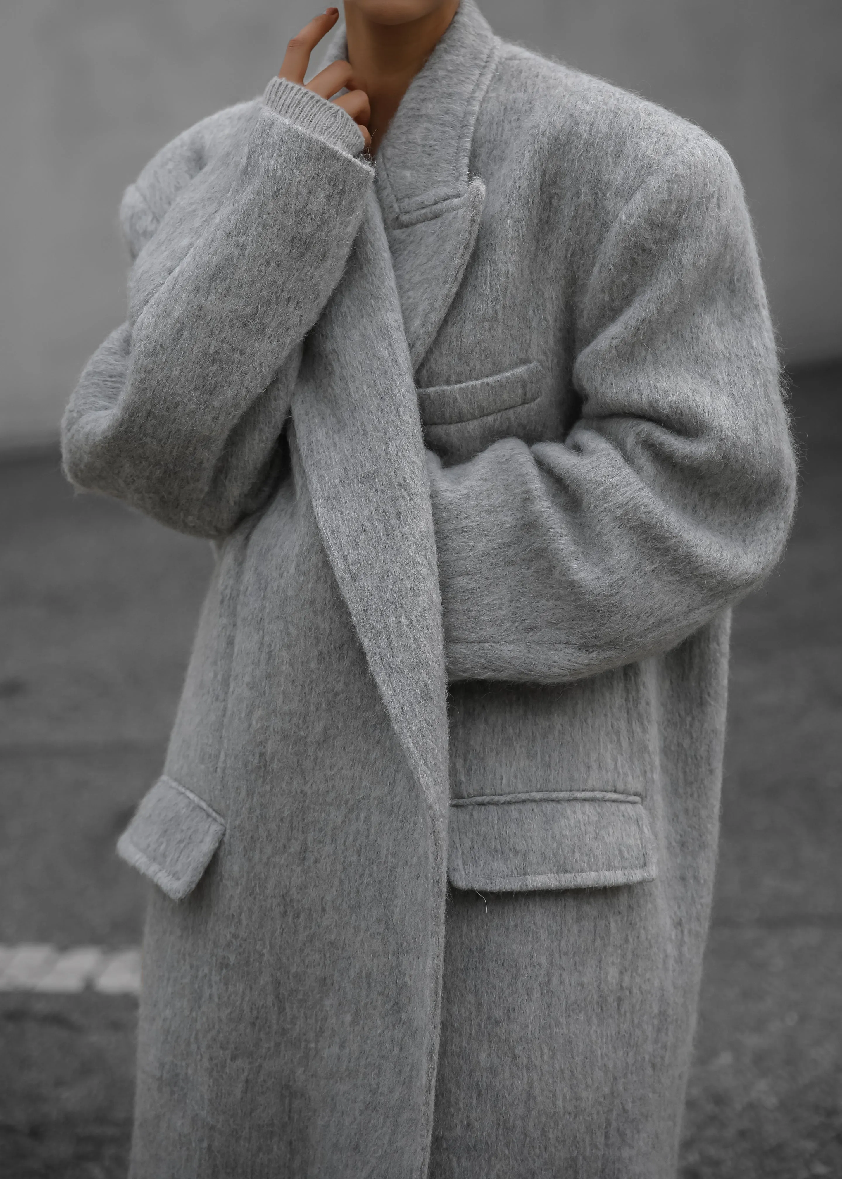 John Oversized Coat - Light Grey sold by Frankie Shop product image thumbnail 2