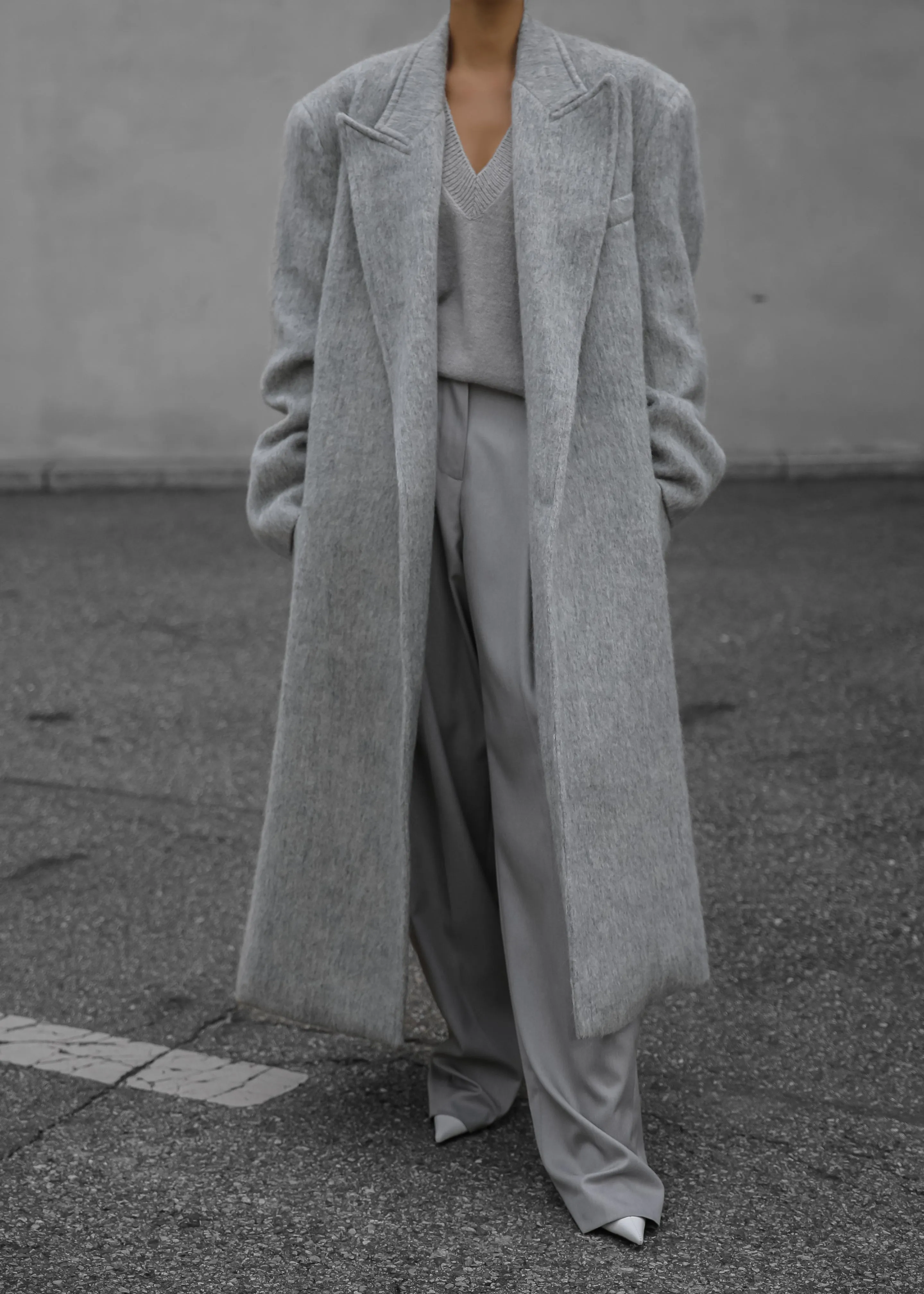 John Oversized Coat - Light Grey sold by Frankie Shop product image thumbnail 3