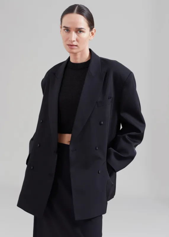 Demi Blazer - Black sold by Frankie Shop