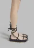 Ilio Smeraldo Pritika 01 Lace Up Sandal - Black sold by Frankie Shop